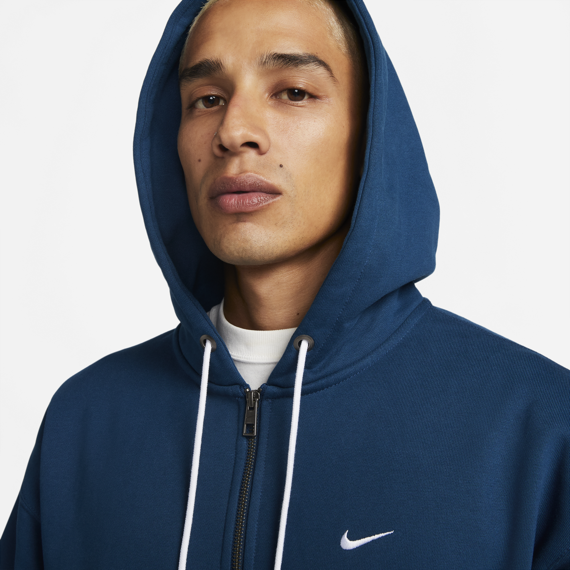 Nike Mens Solo Swoosh Full-Zip Hoodie