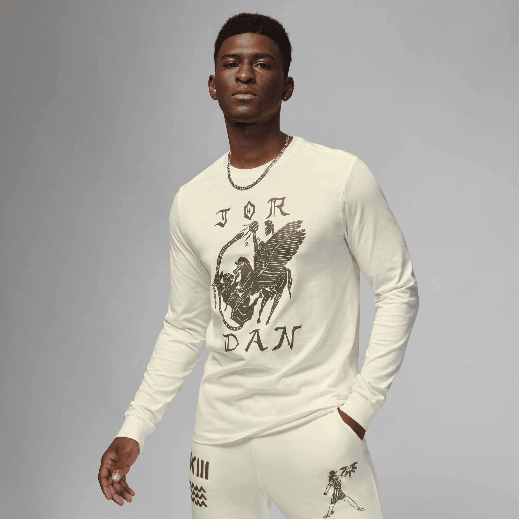 Air Jordan Mens Artist Series LS Tee by Umar Rashid