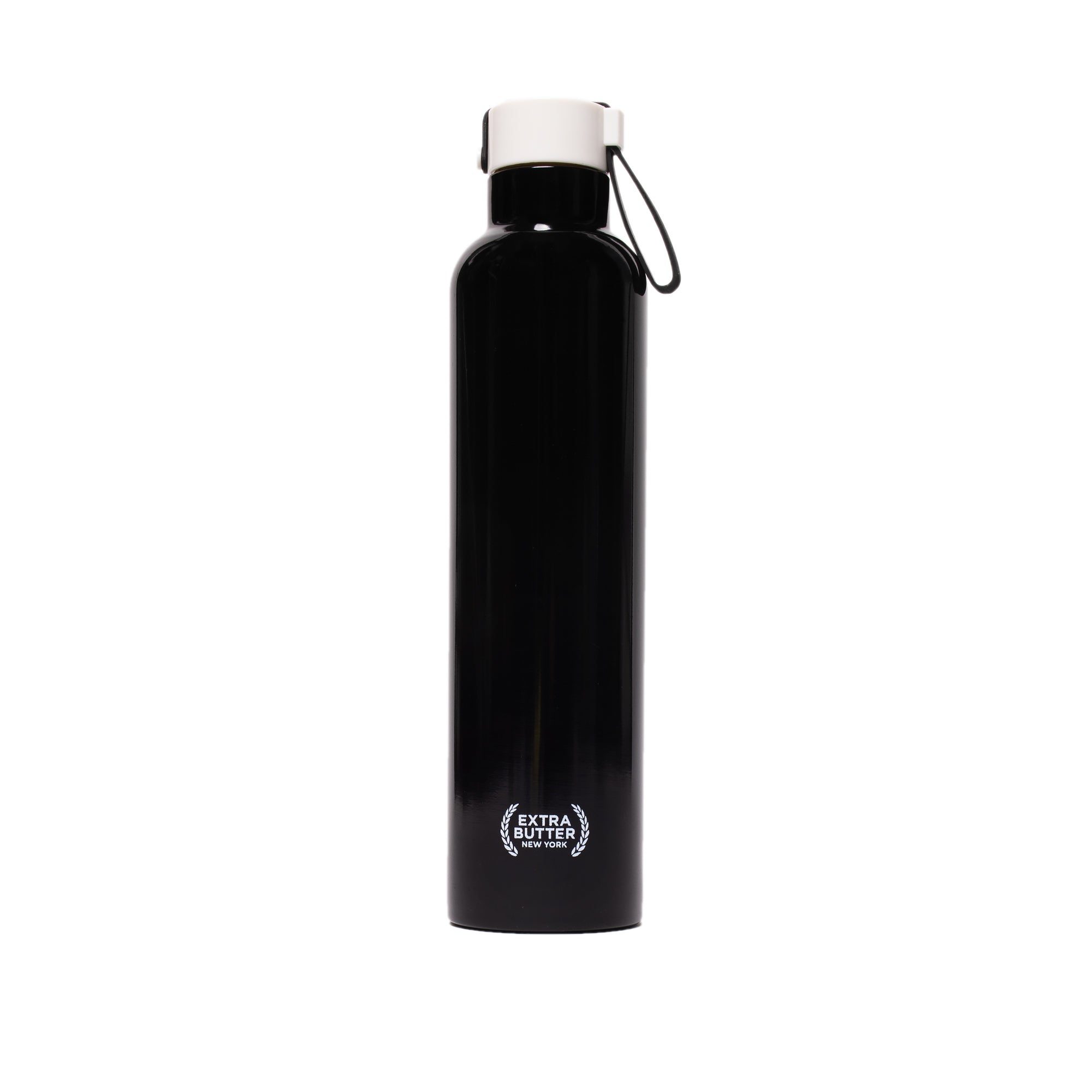 Extra Butter 750mL Black Water Bottle