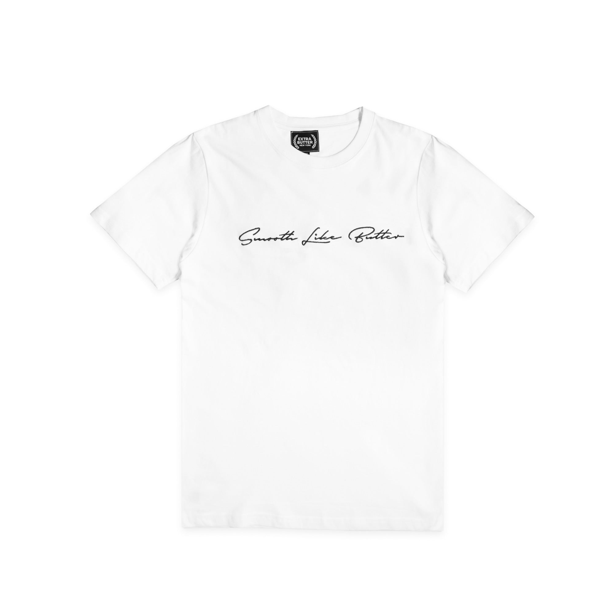 Extra Butter Mens Smooth Like Butter Script Tee