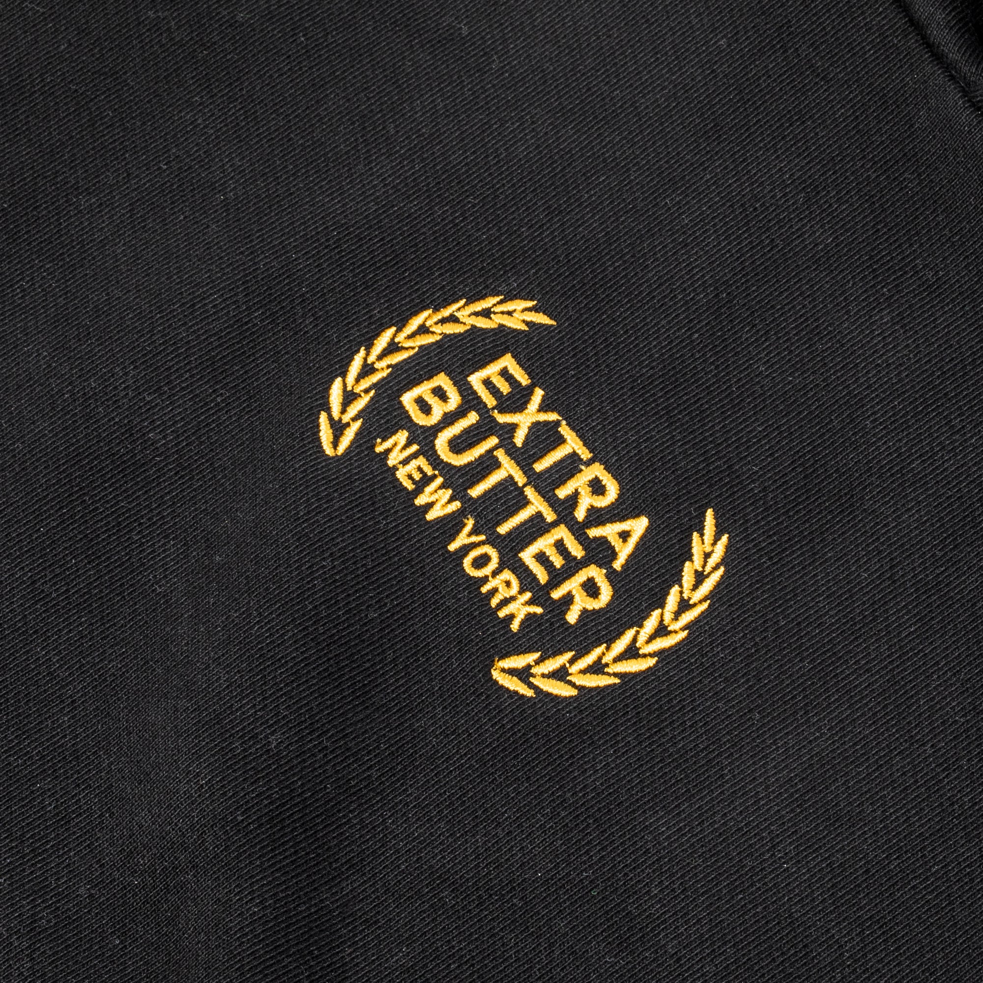 Extra Butter Mens Embroidered 'Black' Hoodie