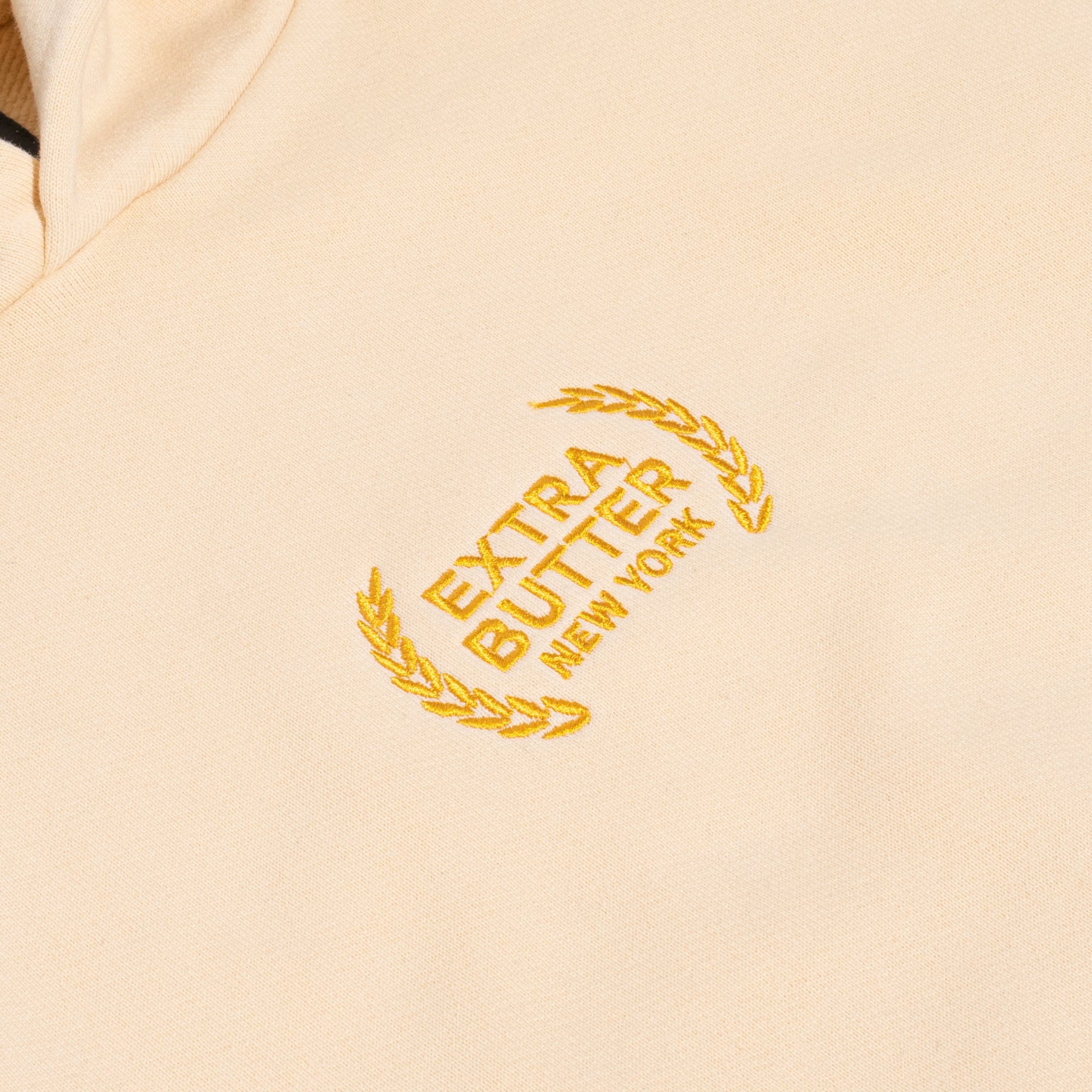 Extra Butter Mens Embroidered 'Yellow' Hoodie