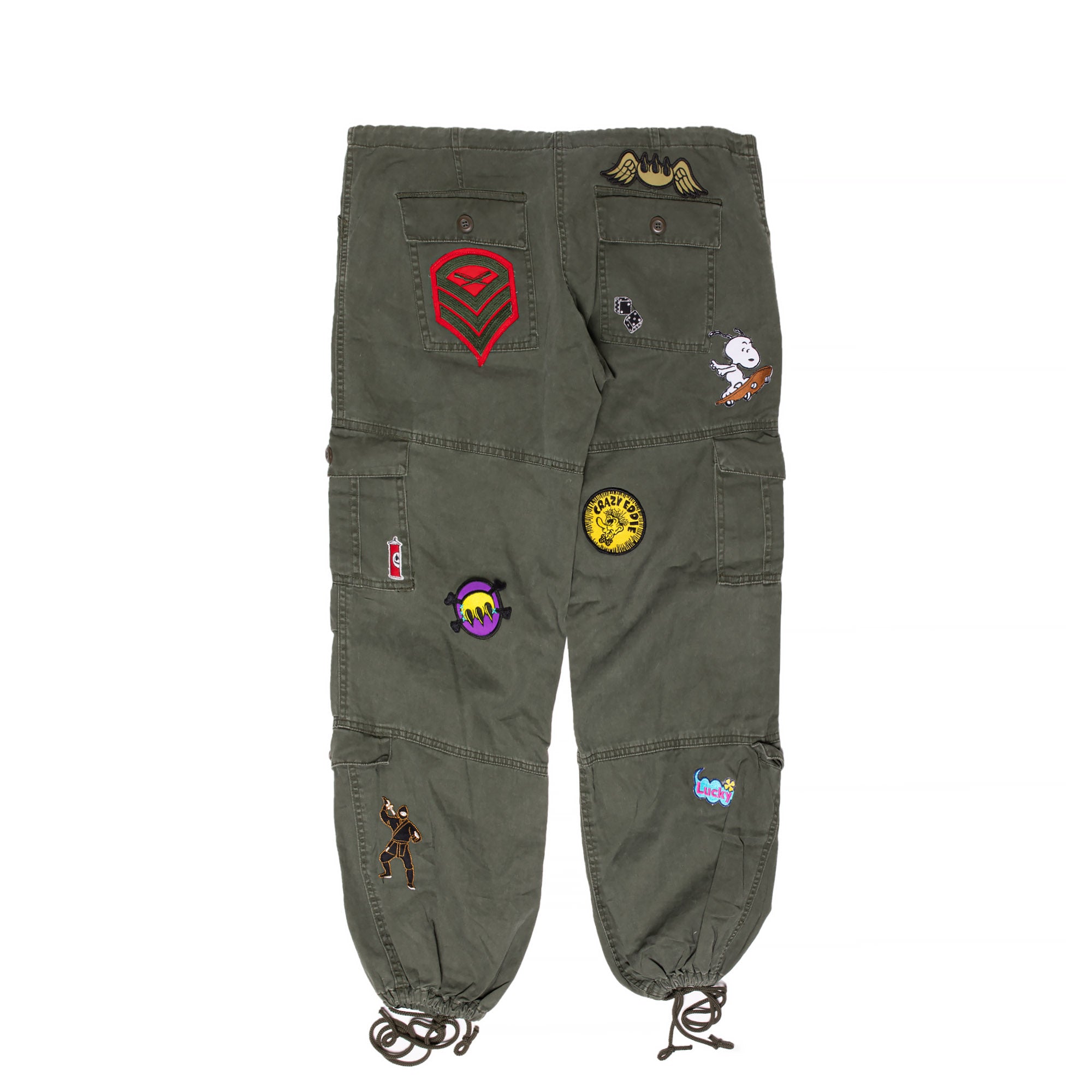 Claw$ Patch Olive Green Flight Pants