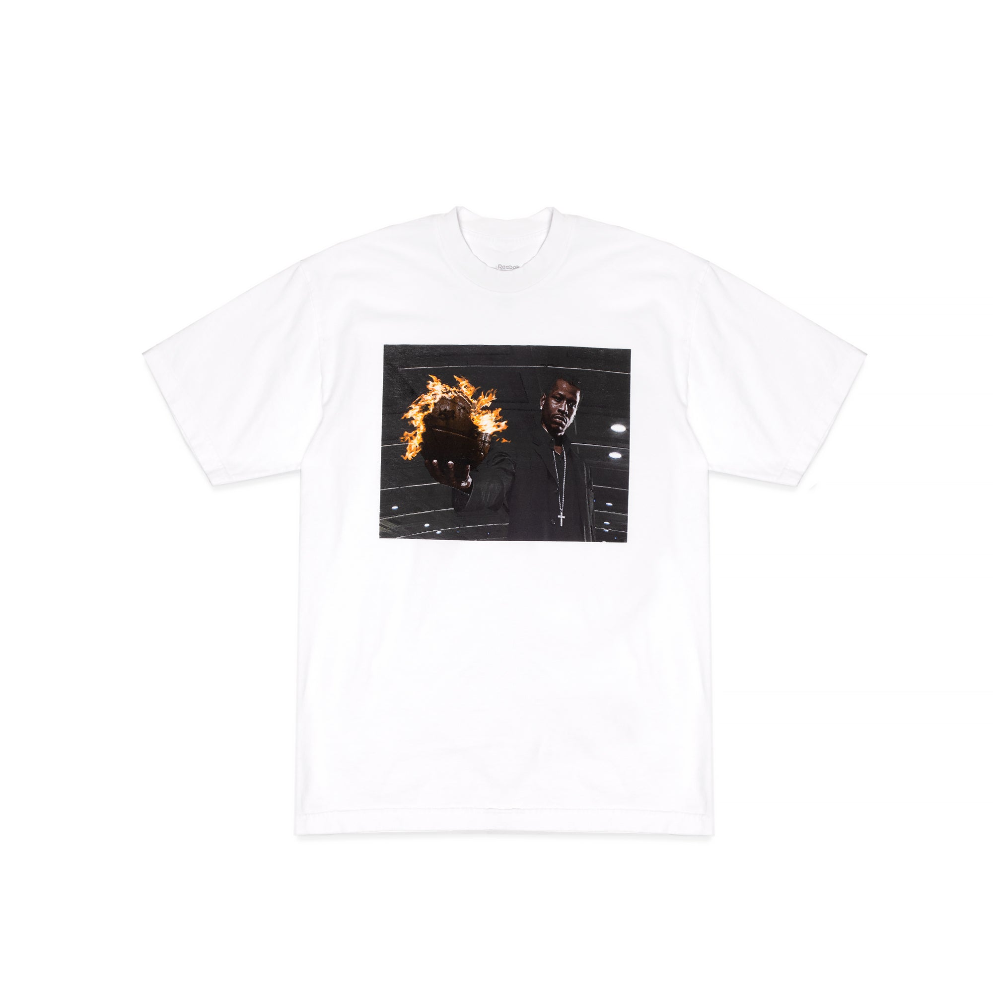 Reebok Allen Iverson Fire Ball T-Shirt in White