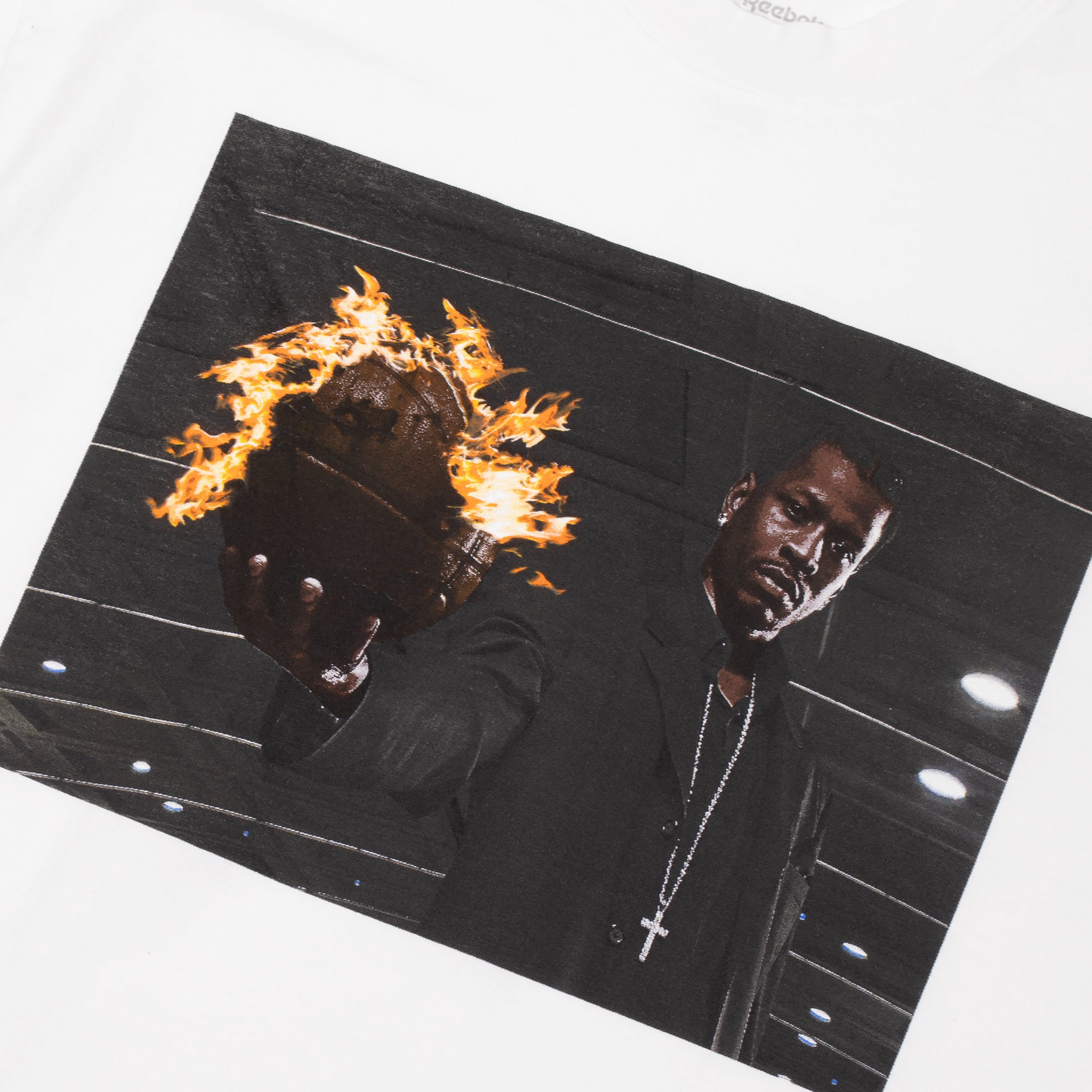 Reebok Allen Iverson Fire Ball T-Shirt in White