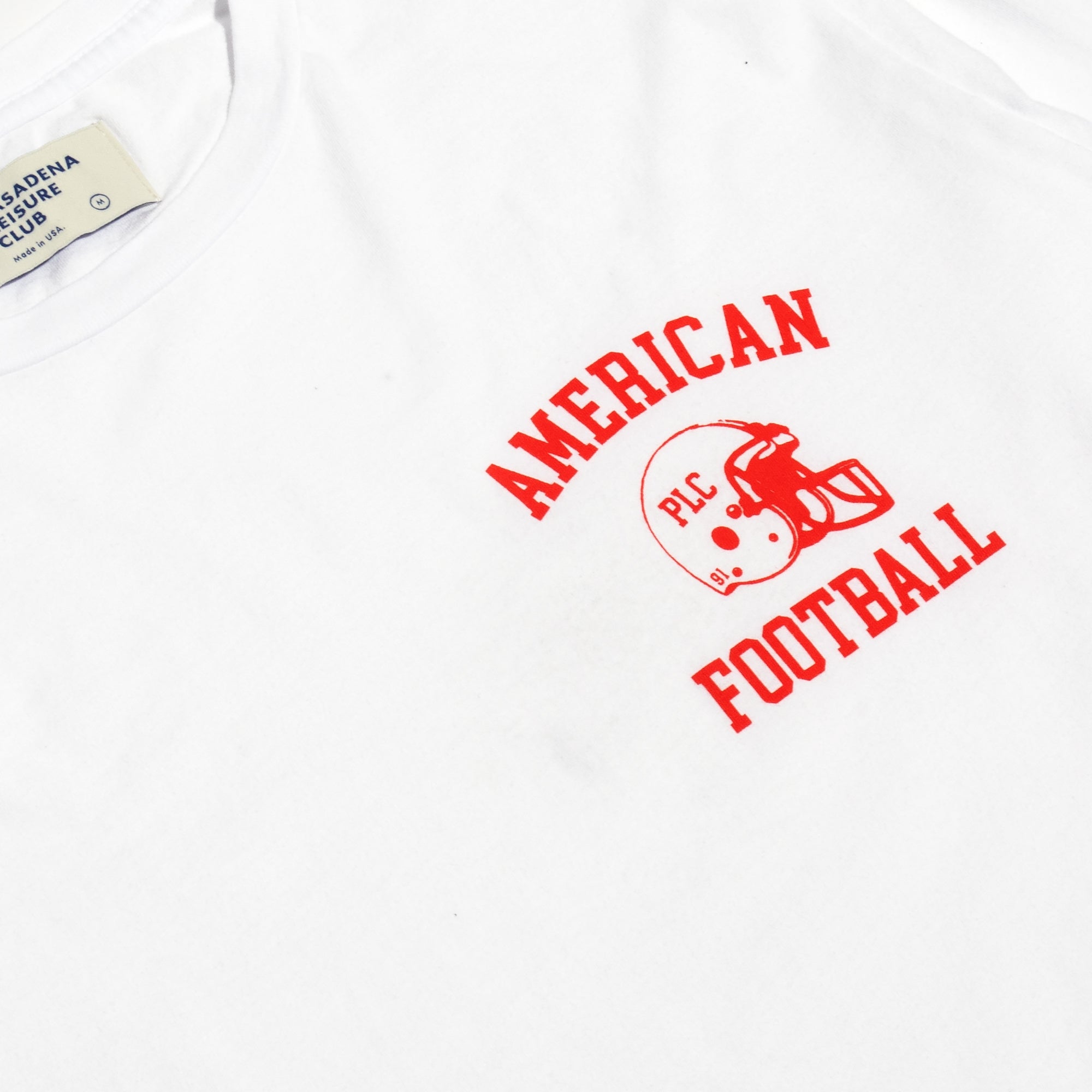 Pasadena Leisure Club Mens American Football LS Tee