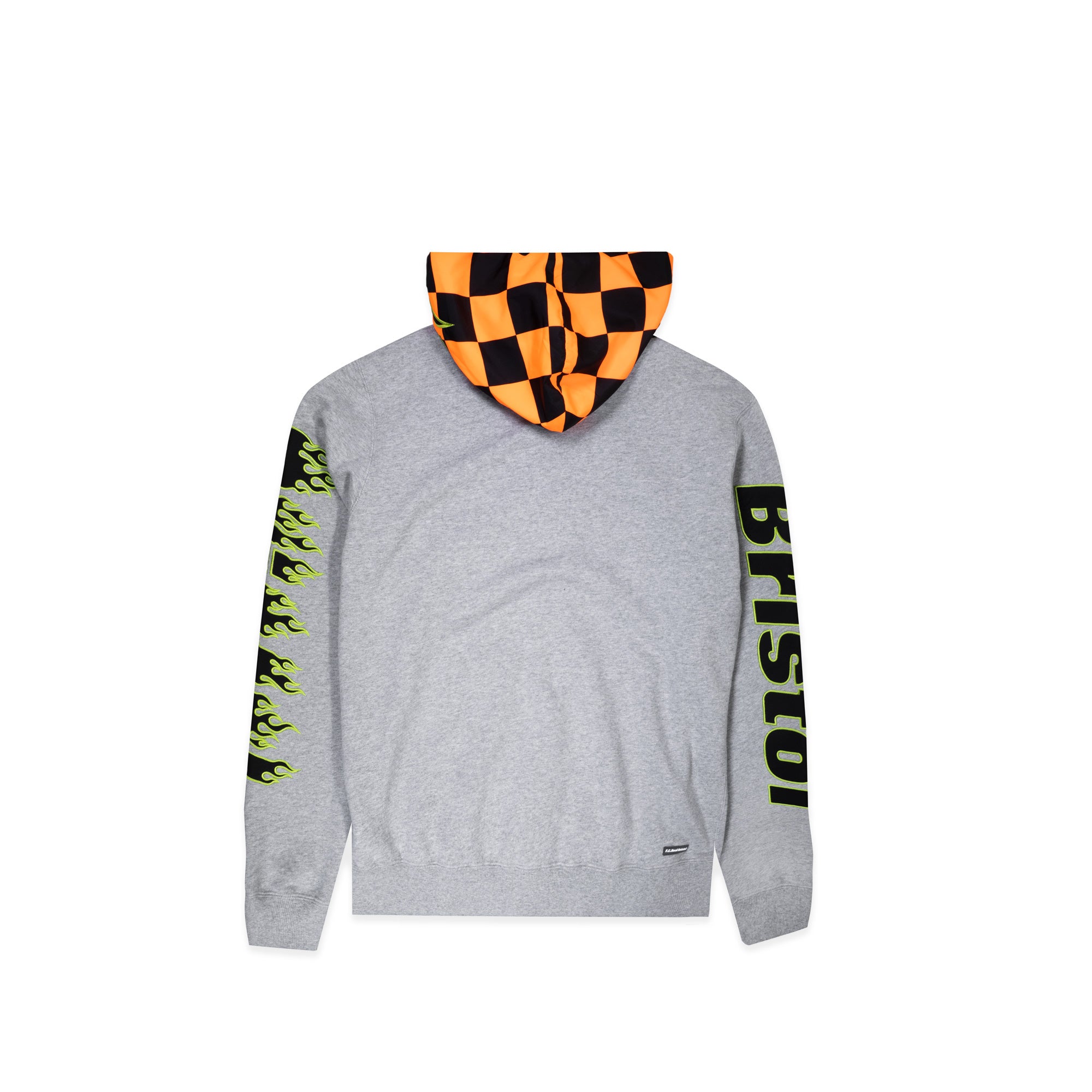 FC Real Bristol Mens Checker Flame Zip Up Hoodie
