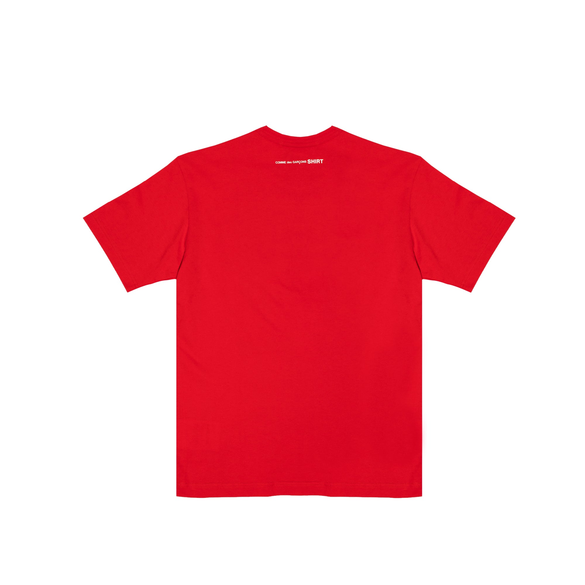 Comme Des Garcons Shirt Mens Back Print SS Tee Red