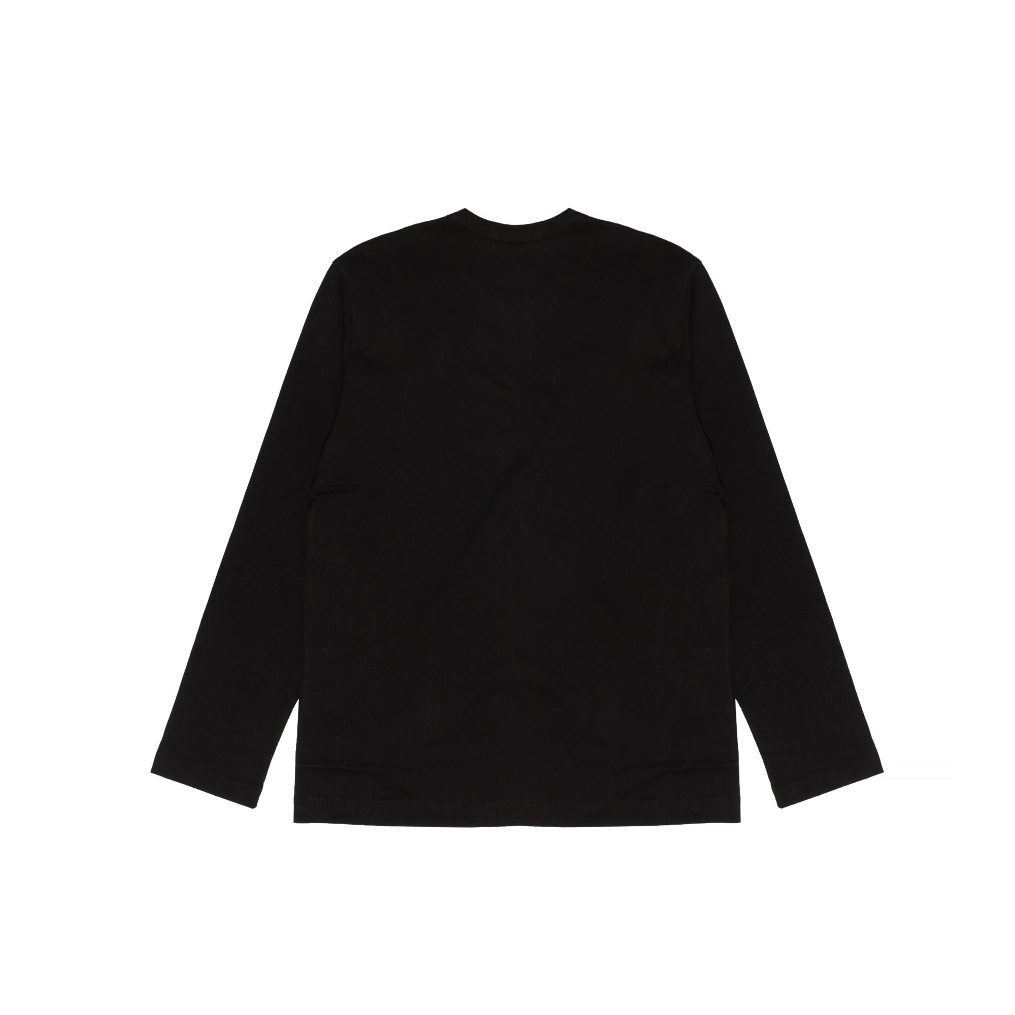 Comme Des Garcons Shirt Mens Logo LS Tee Black
