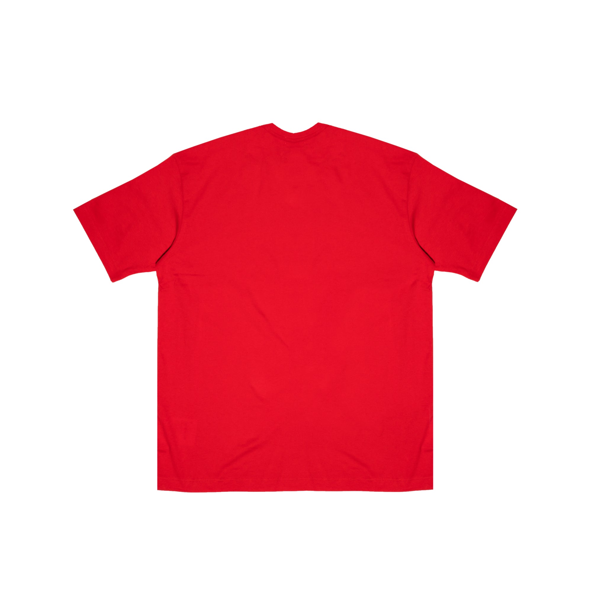 Comme Des Garcons Shirt Mens Oversized Logo SS Tee Red