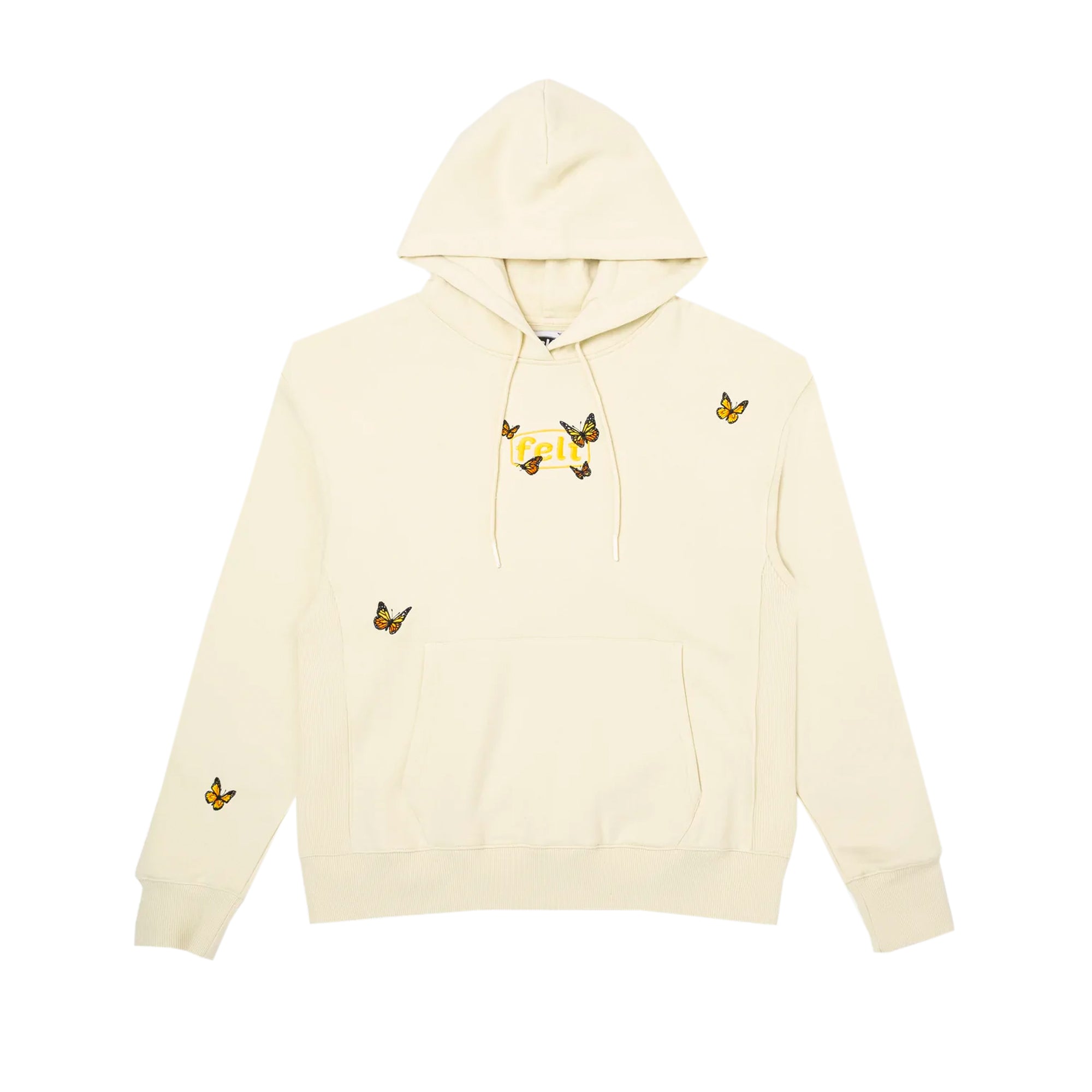 Felt Mens Butterfly Fleece Hoodie