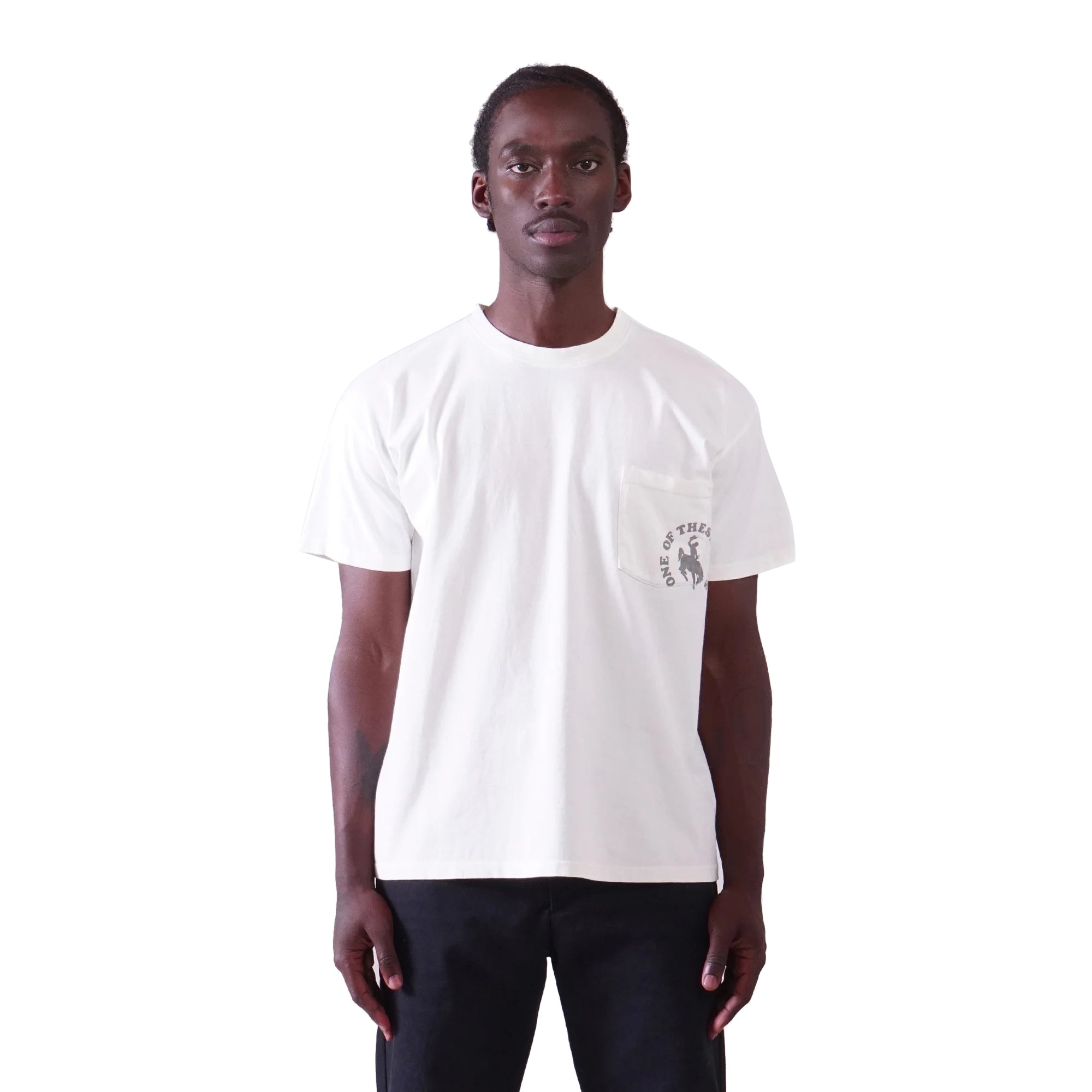 One of These Days Mens Cowboy Hippies Pocket SS T Shirt