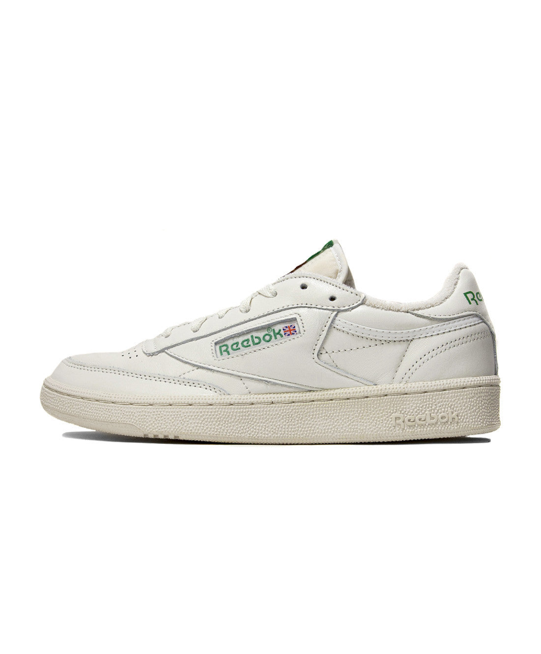 V67899, reebok club c '85 vintage, reebok, club c, chalk, white, green, vintage