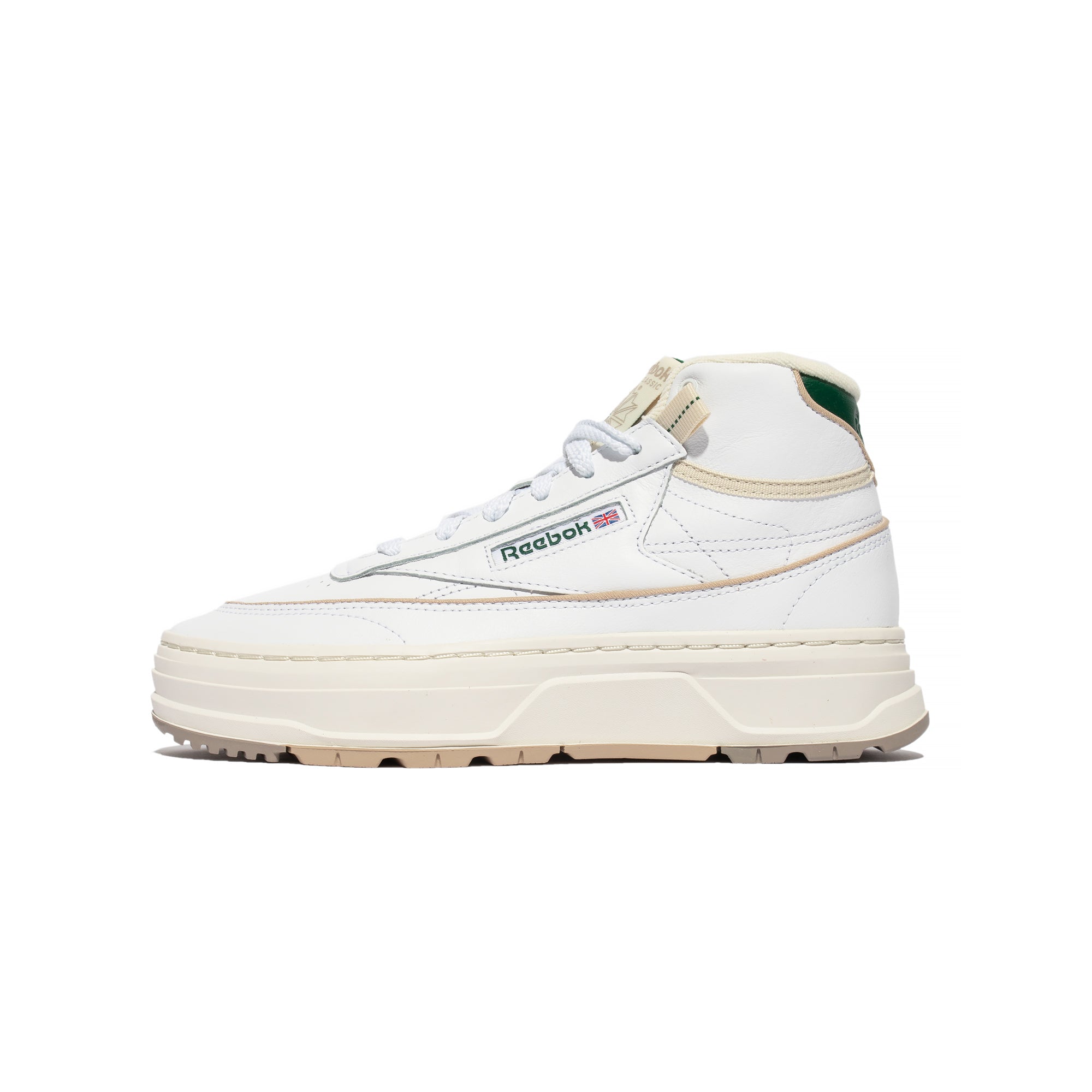 Reebok Womens Club C Geo Mid Shoes