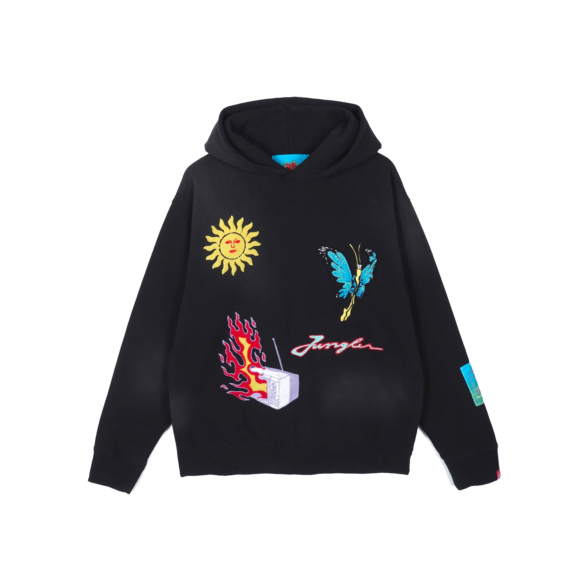 Jungles Mens Life Death Hoodie 'Black'