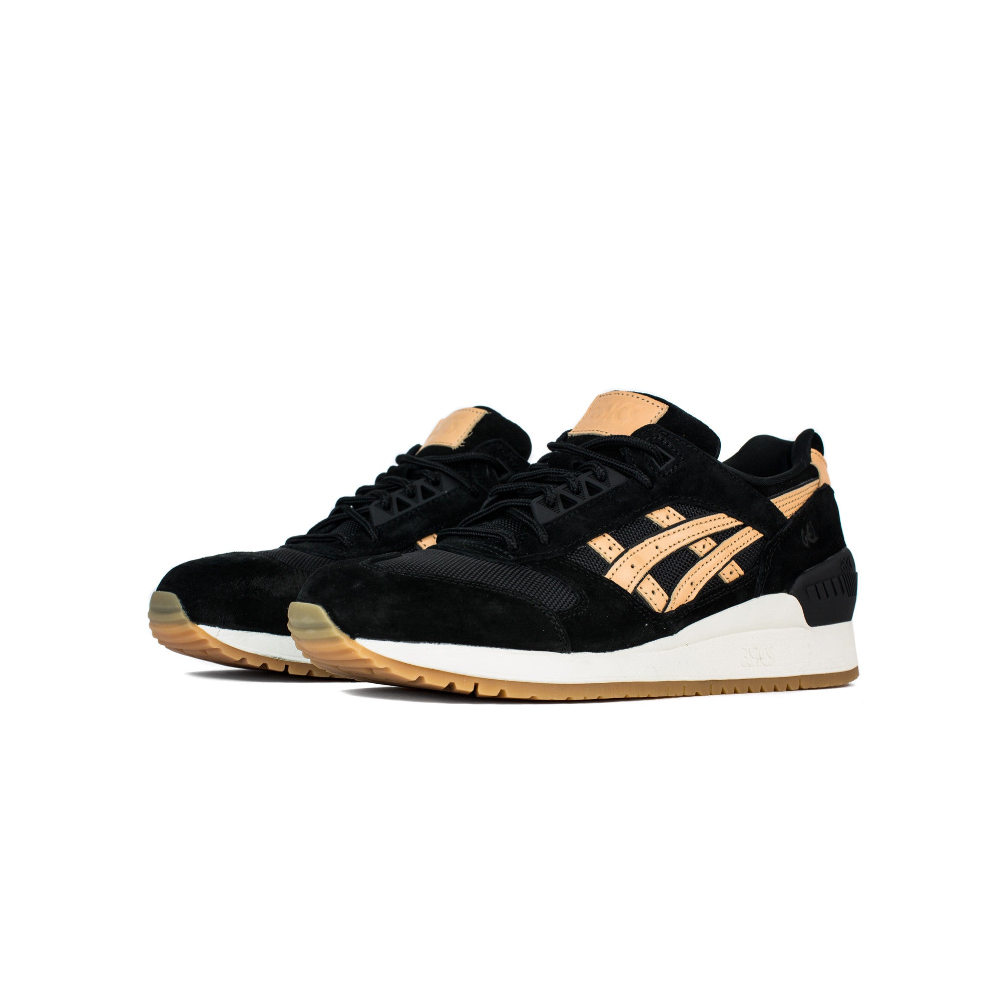 asics, mens, gel respector, gel-respector, veg tan, veg-tan, H6T4L-9005, asics mens, men's, veg tan pack, black, sand, vegan, vegan leather