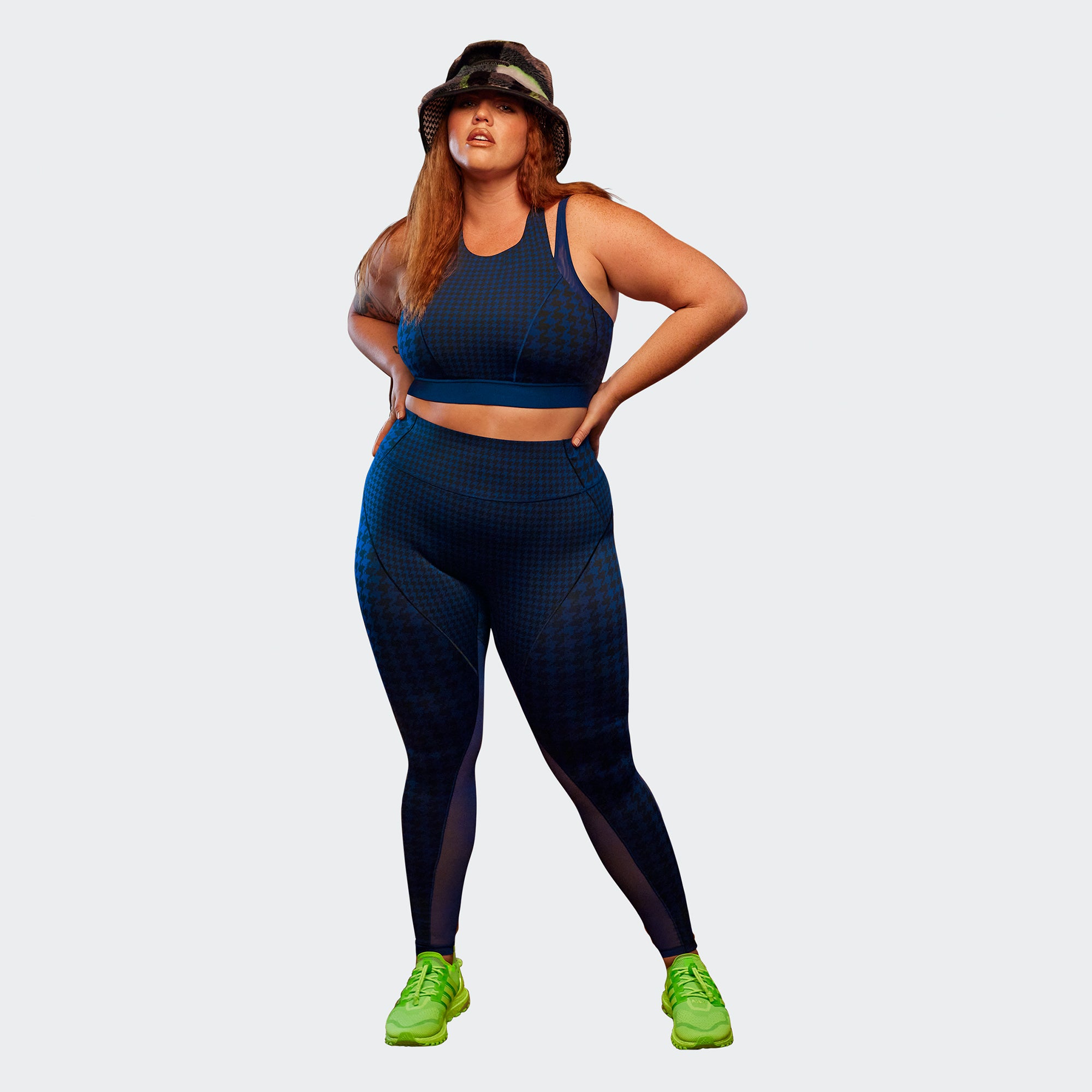 Adidas x Ivy Park Womens Sheer Tight 'Dark Blue/Black'