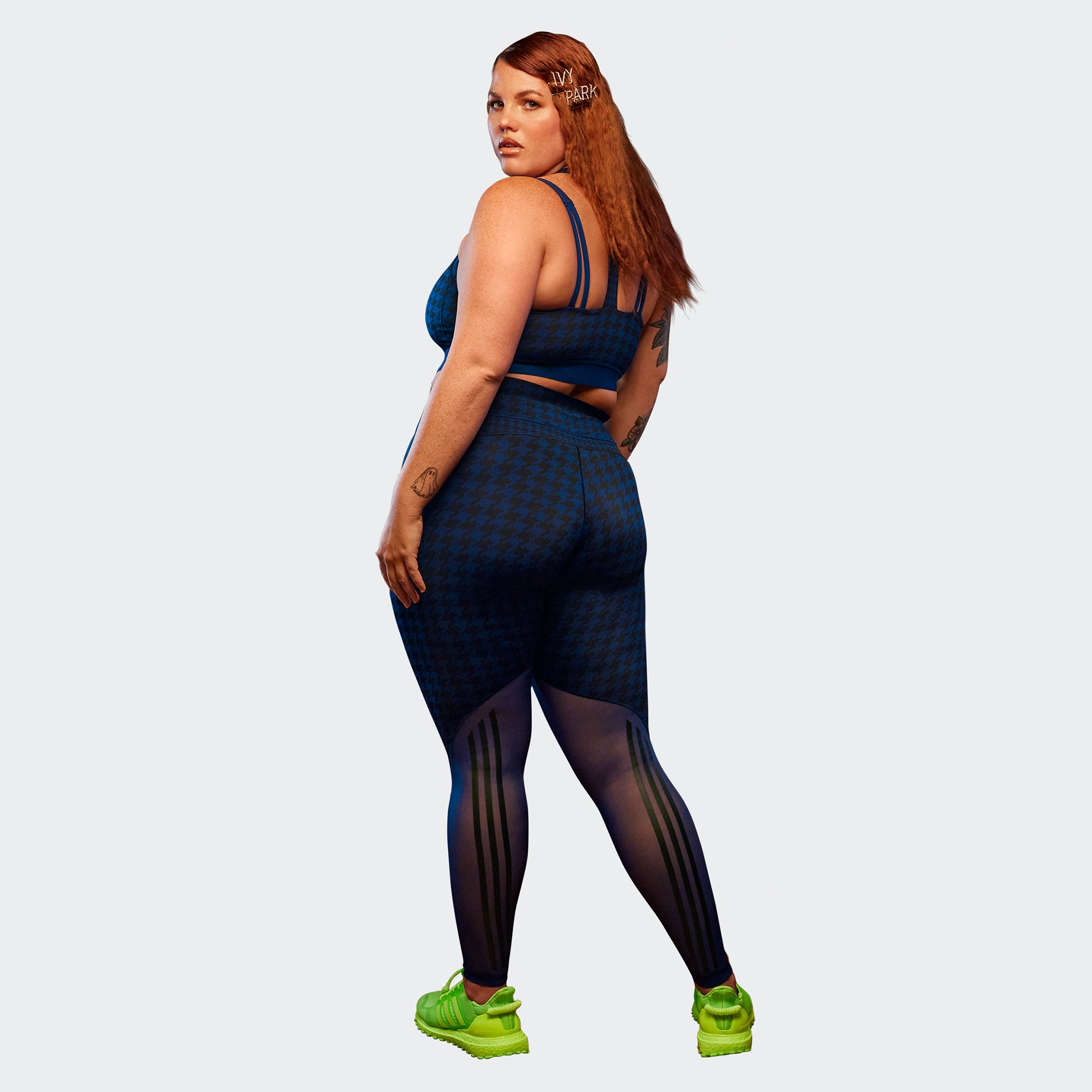 Adidas x Ivy Park Womens Sheer Tight 'Dark Blue/Black'