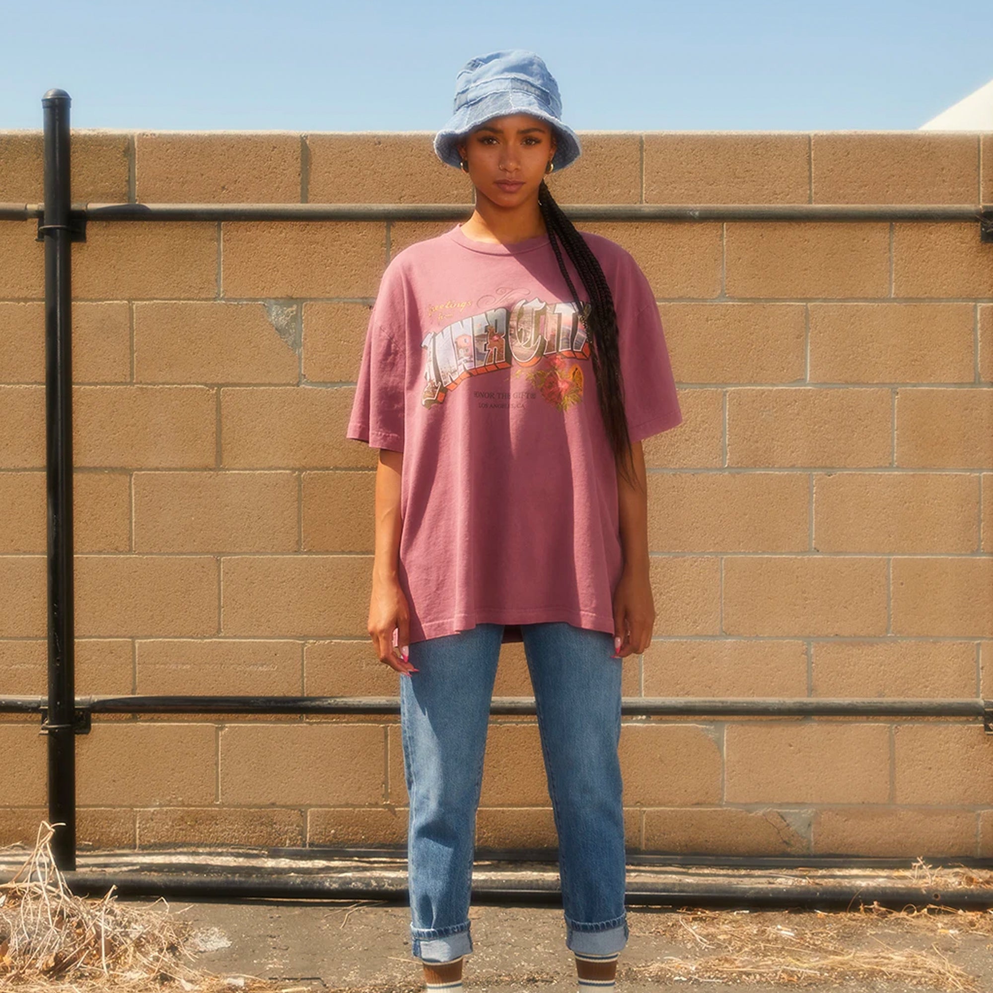 Honor The Gift Mens Summer Greetings Tee 'Brick'