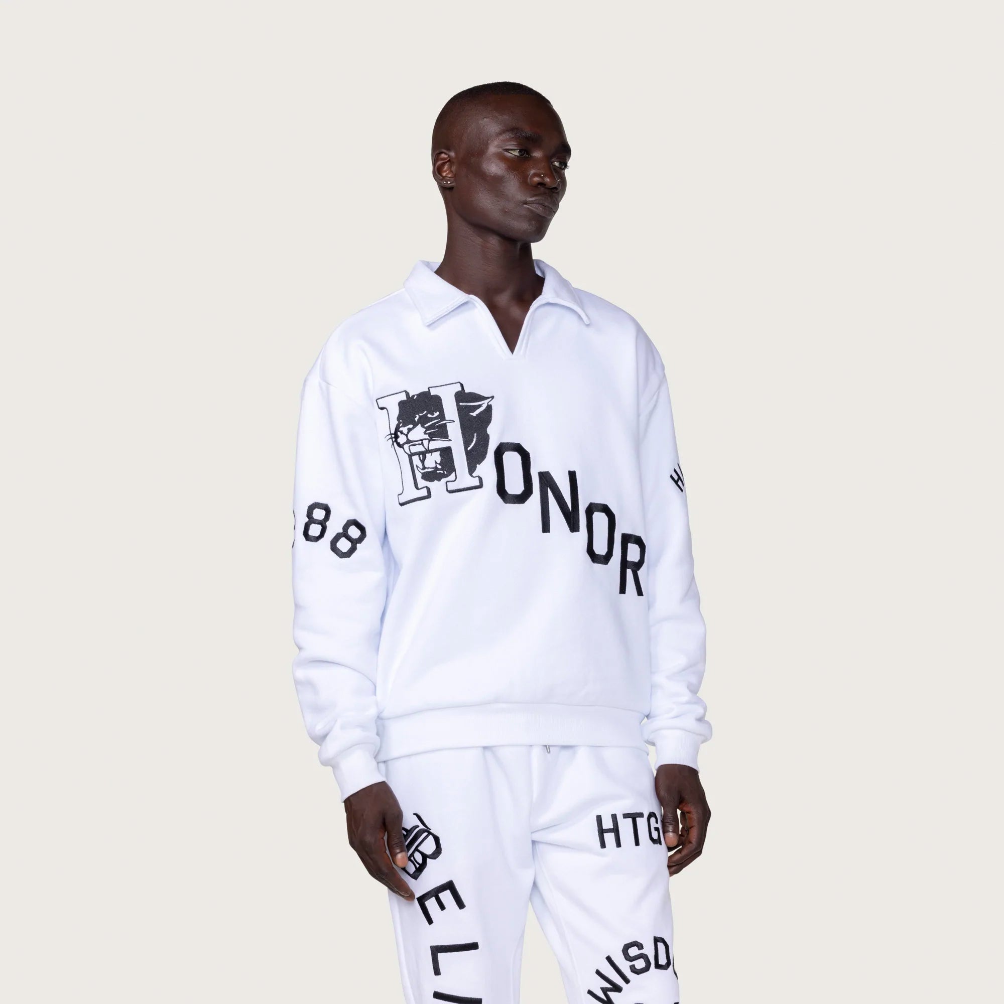 Honor The Gift Mens Mascot Henley Sweater