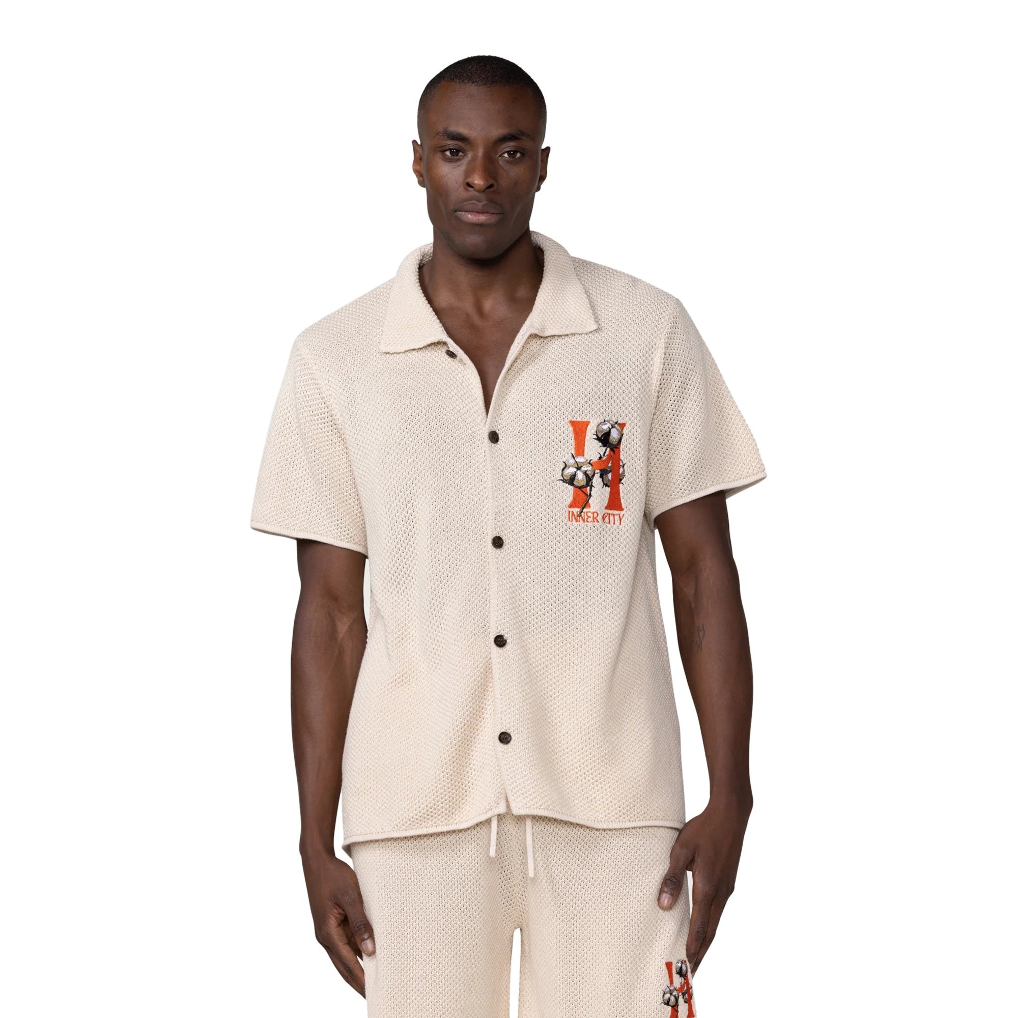 Honor The Gift Mens Knit H Button Shirt