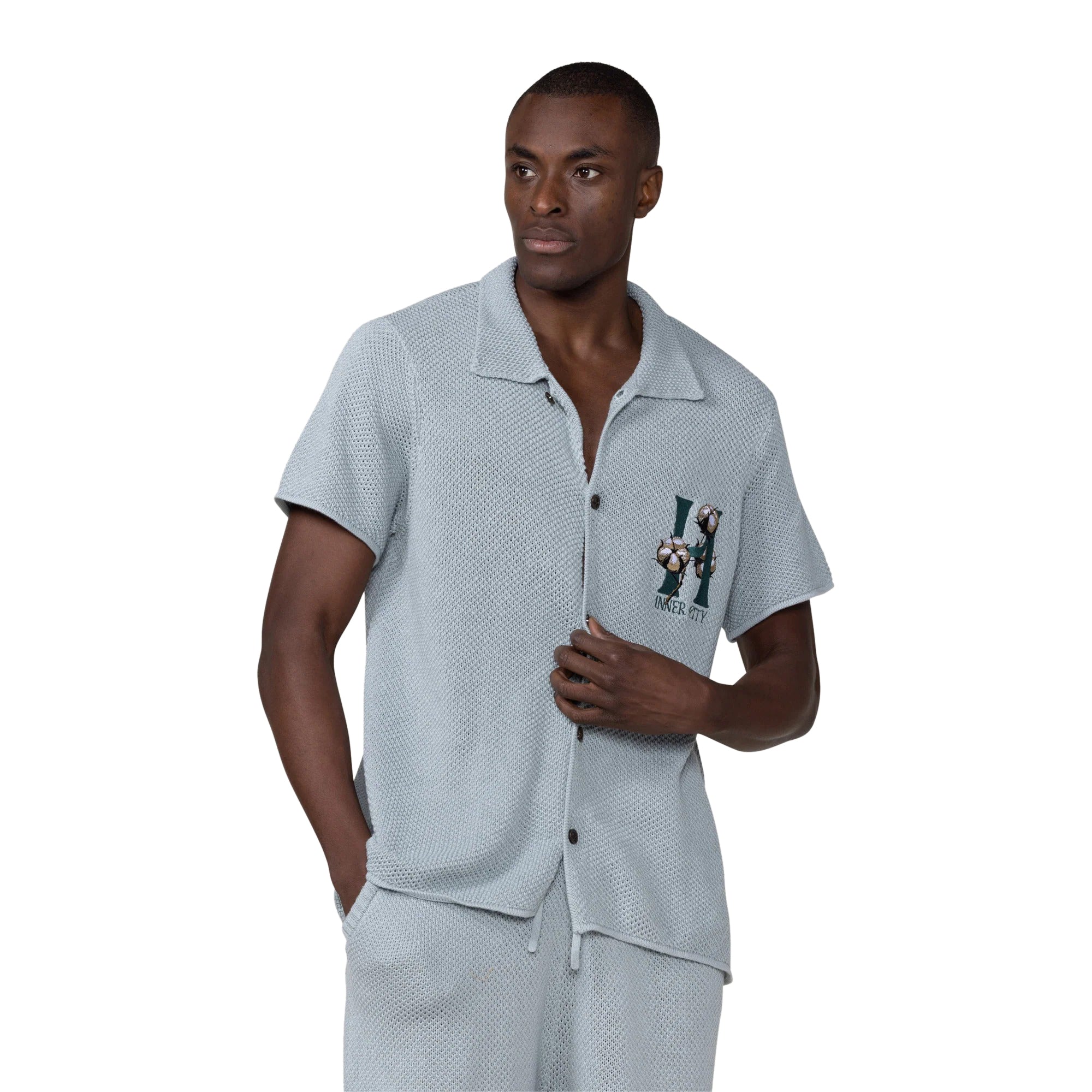 Honor The Gift Mens Knit H Button Shirt