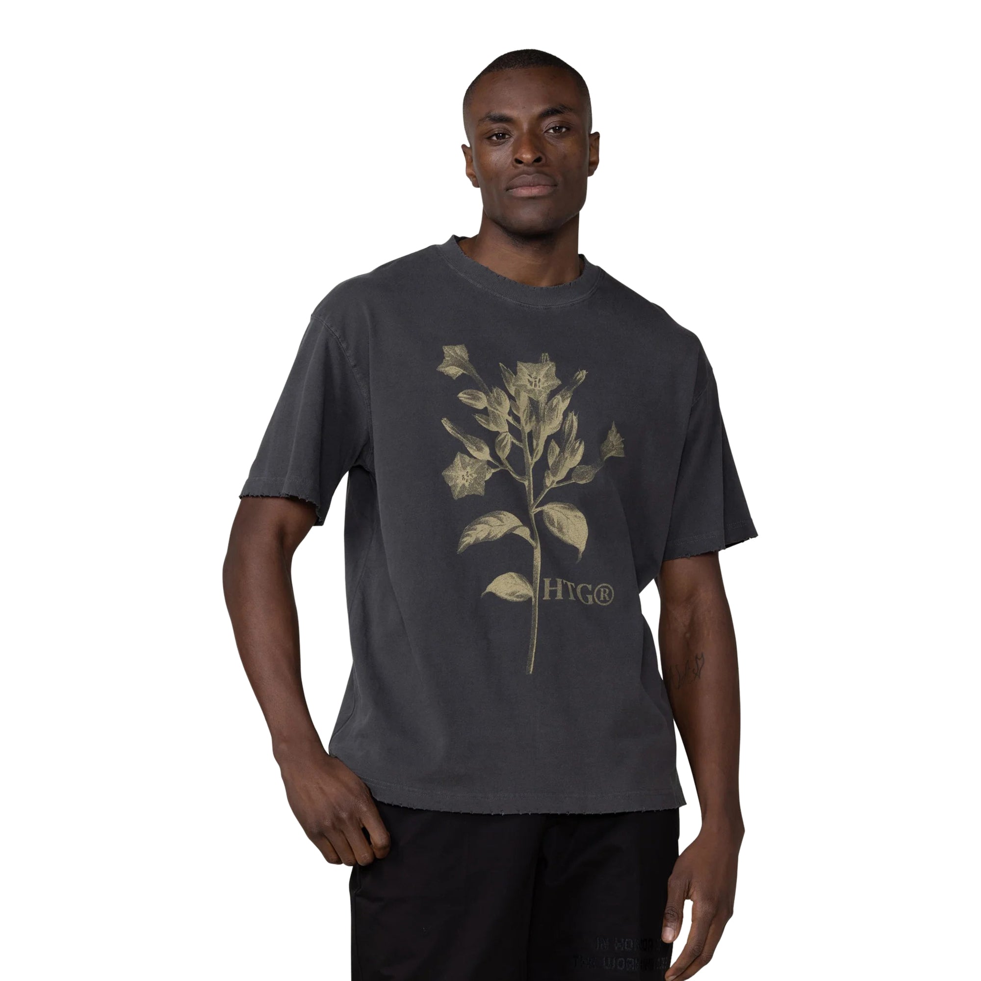 Honor The Gift Mens Tobacco Flower SS Tee