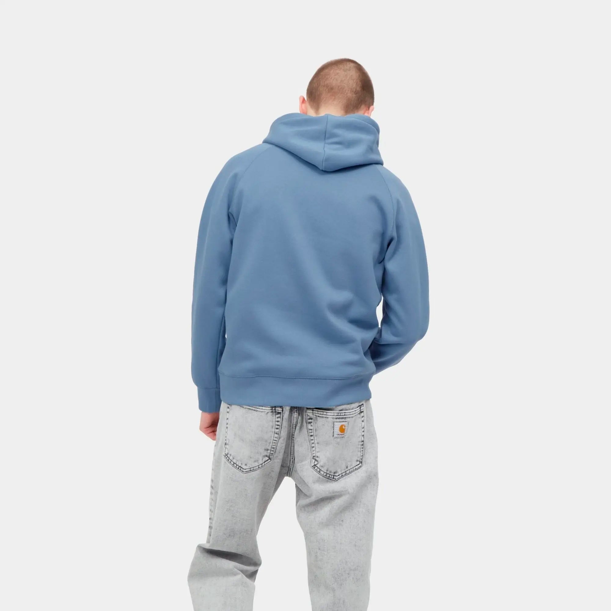 Carhartt WIP Mens Chase Hoodie Icy Water
