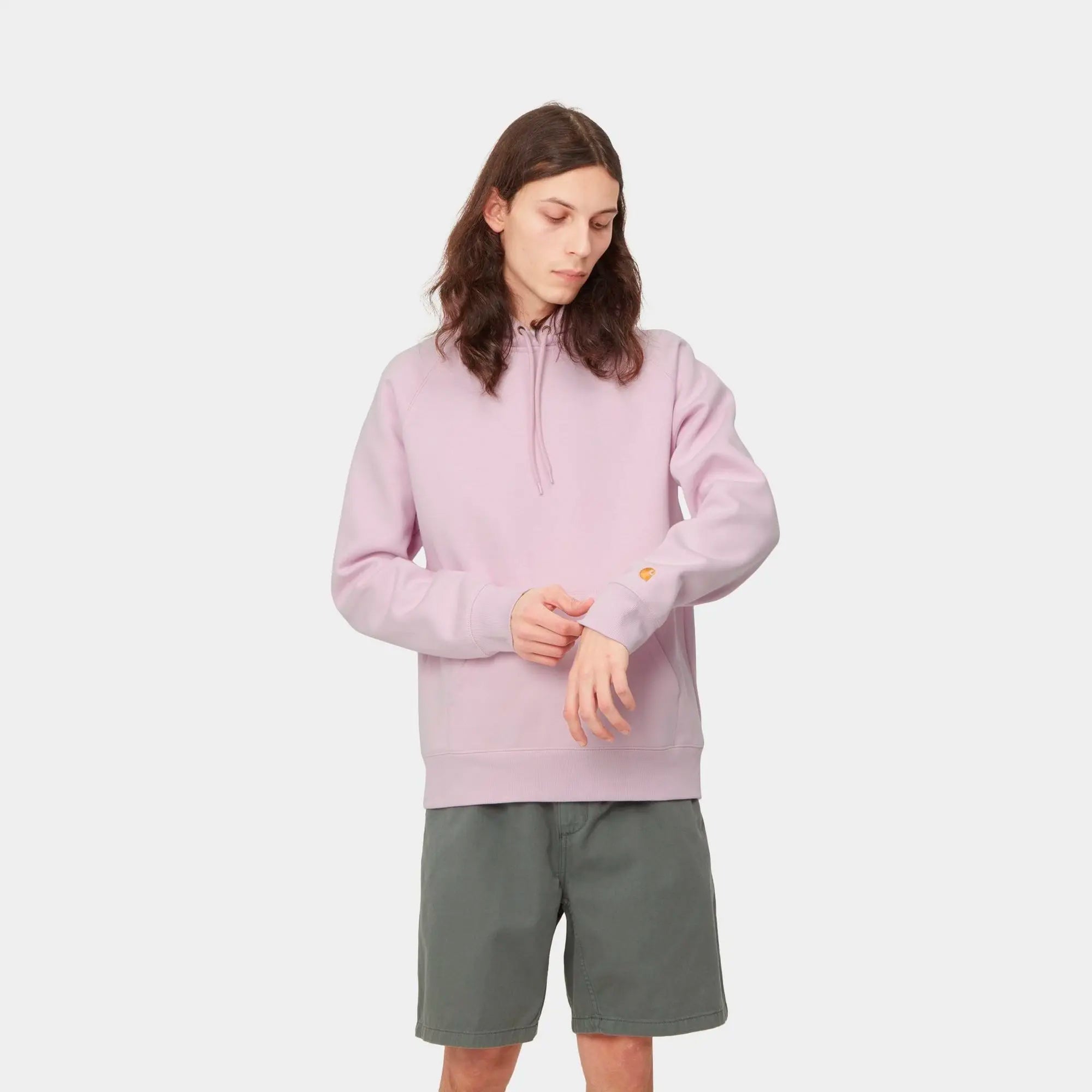Carhartt WIP Mens Chase Hoodie Pale Quartz