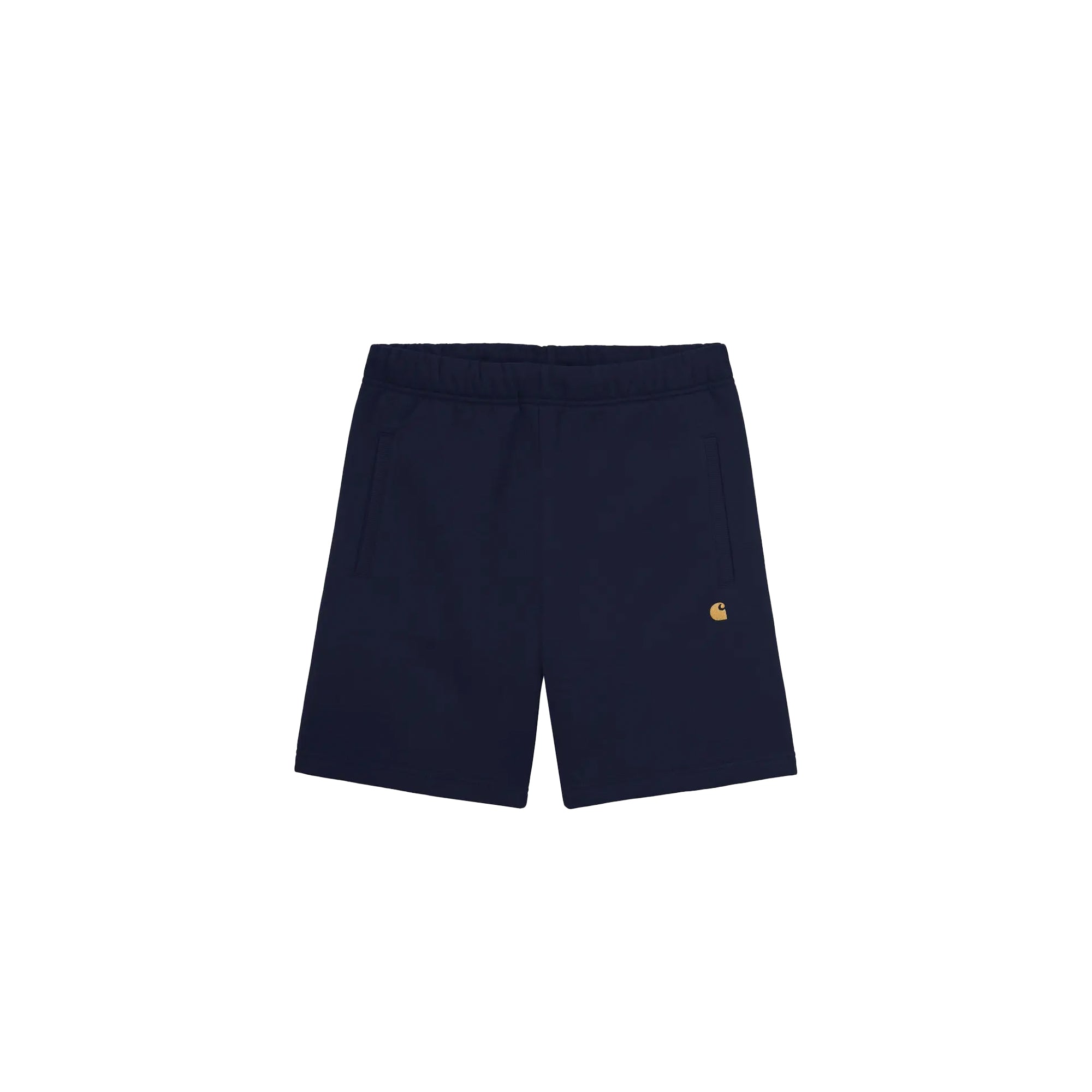 Carhartt WIP Mens Chase Sweat Shorts Dark Navy