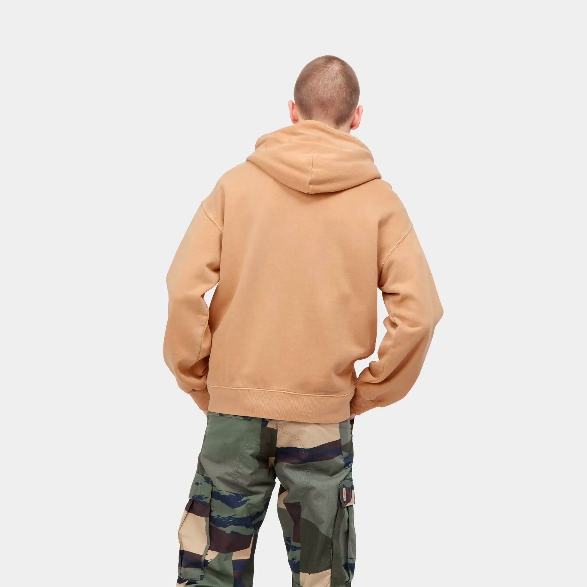 Carhartt WIP Mens Nelson Hoodie Dusty Brown