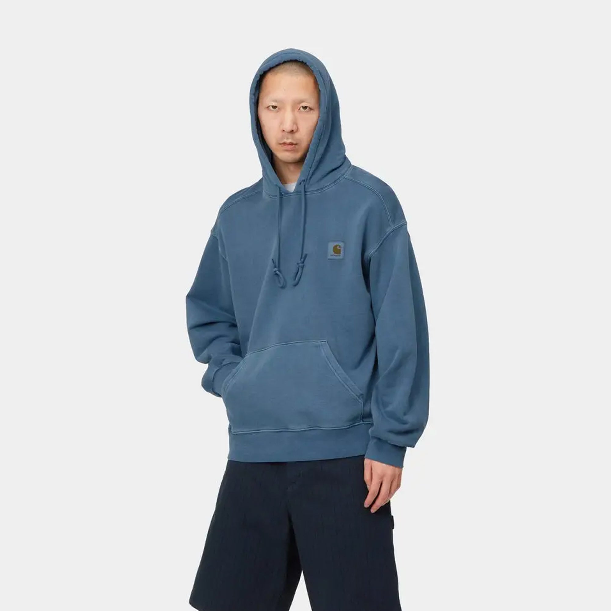 Carhartt WIP Mens Nelson Hoodie Icy Water