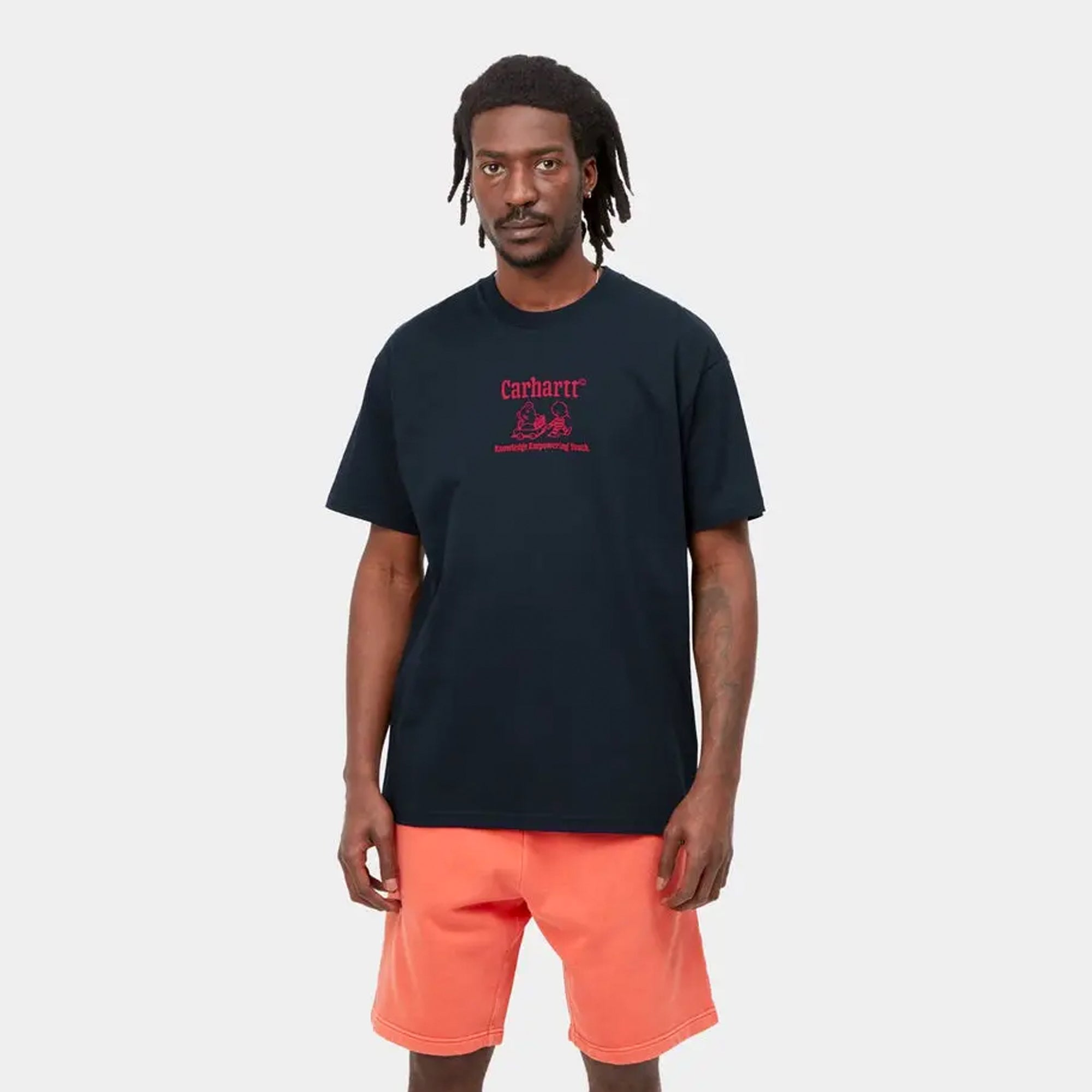 Carhartt WIP Mens Schools Out SS Tee Dark Navy