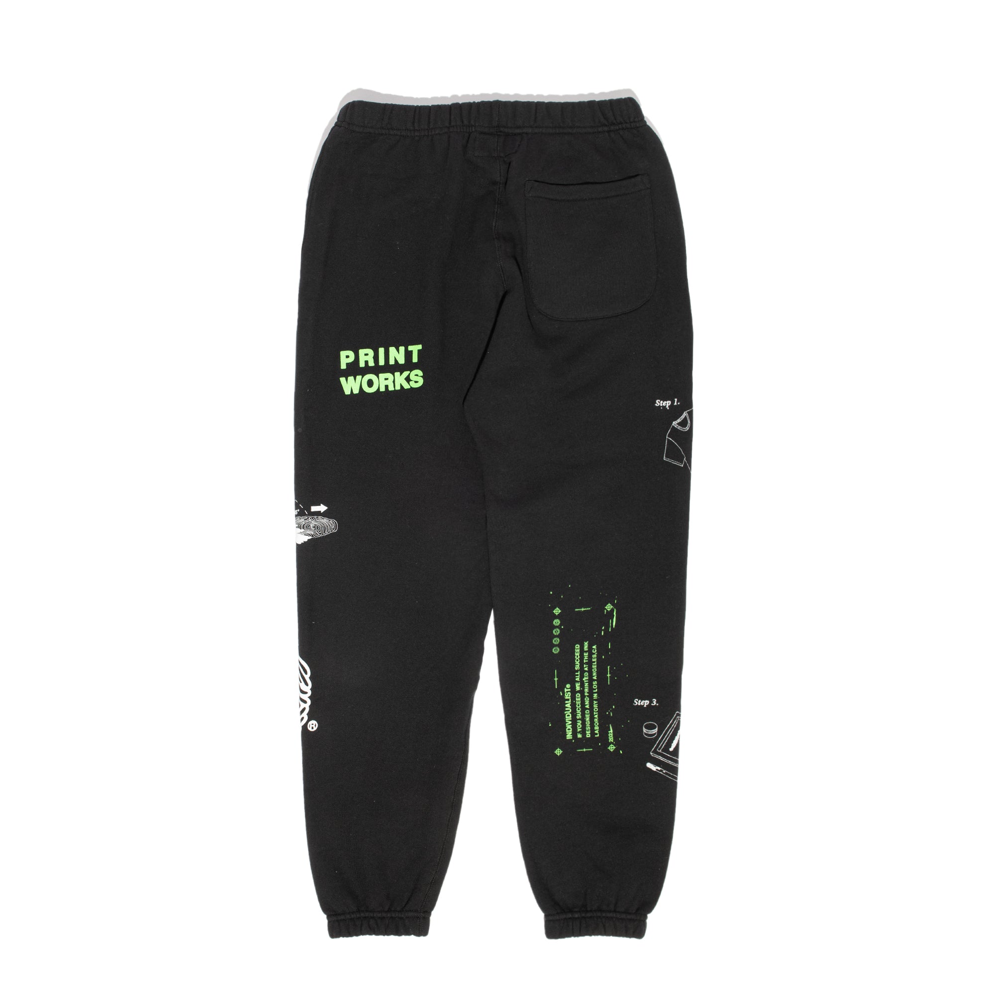 INDVLST Mens How To Fleece Pant 'Over Dyed Black'