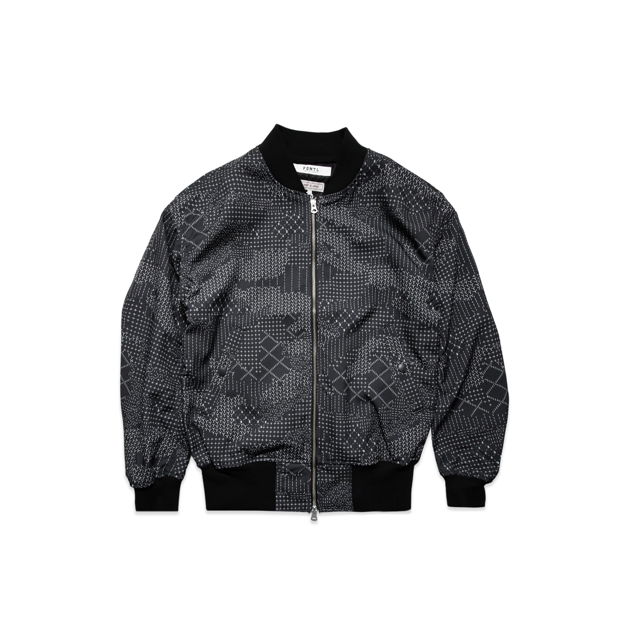 FDMTL Mens Sashiko Camo Bomber Jacket