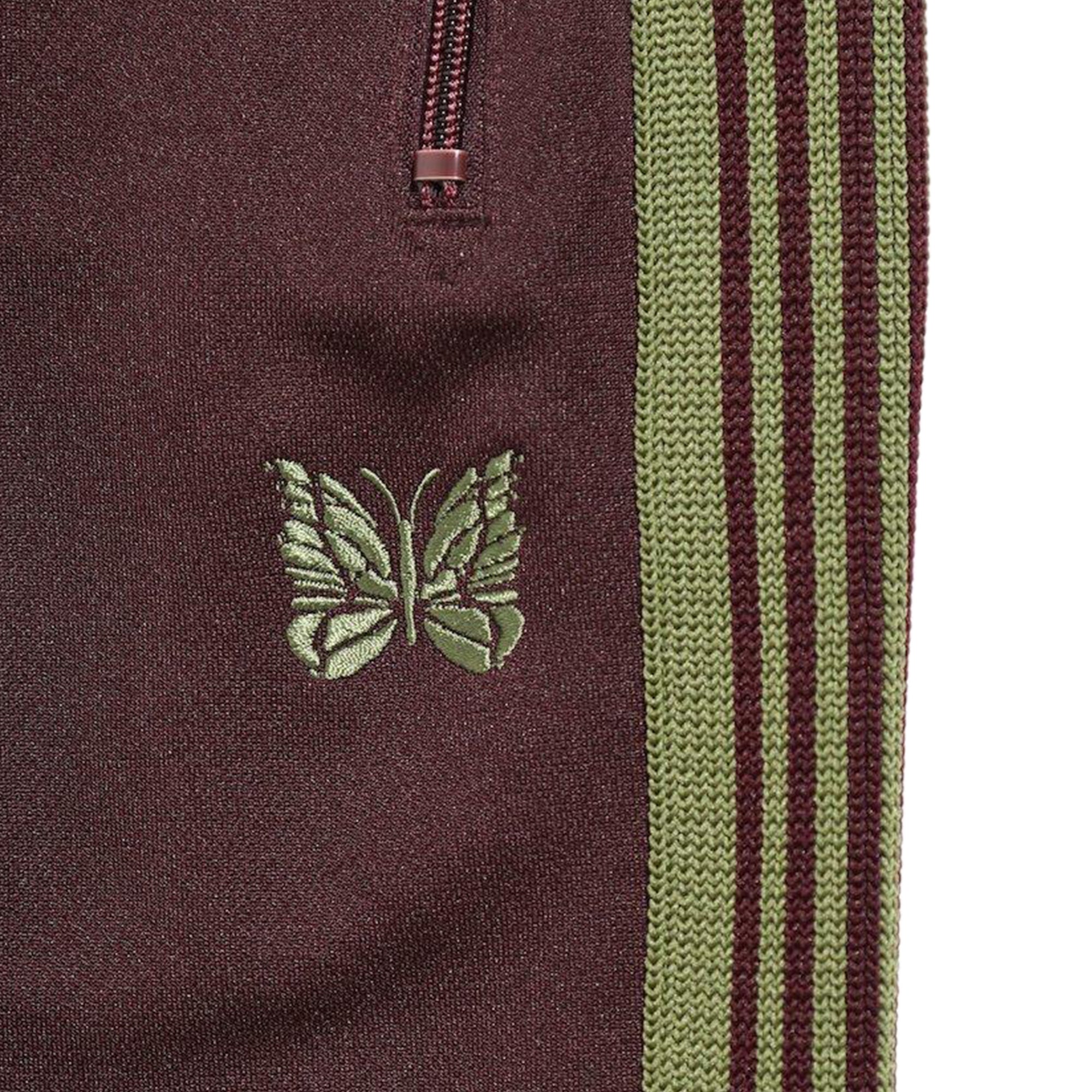 Needles Mens Narrow Track Pants 'Maroon'