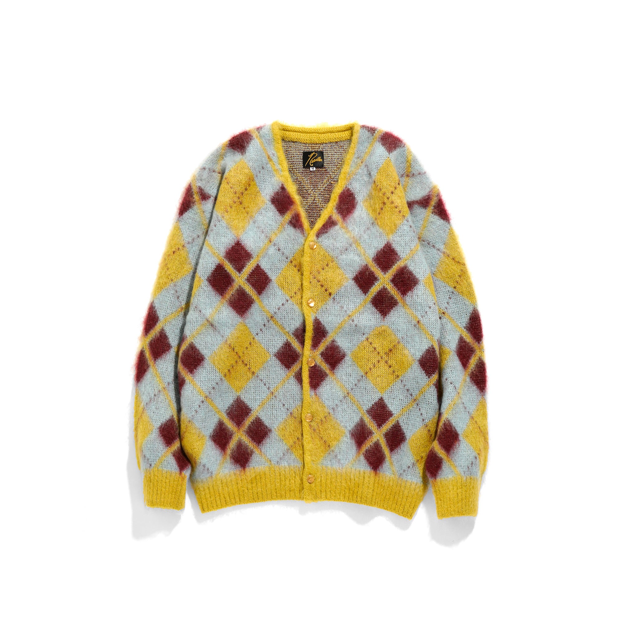 Needles Mens Mohair Cardigan 'Yellow'