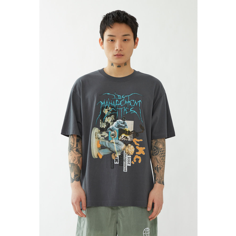 Lost Management Cities ZT V2 T-Shirt 'Charcoal'