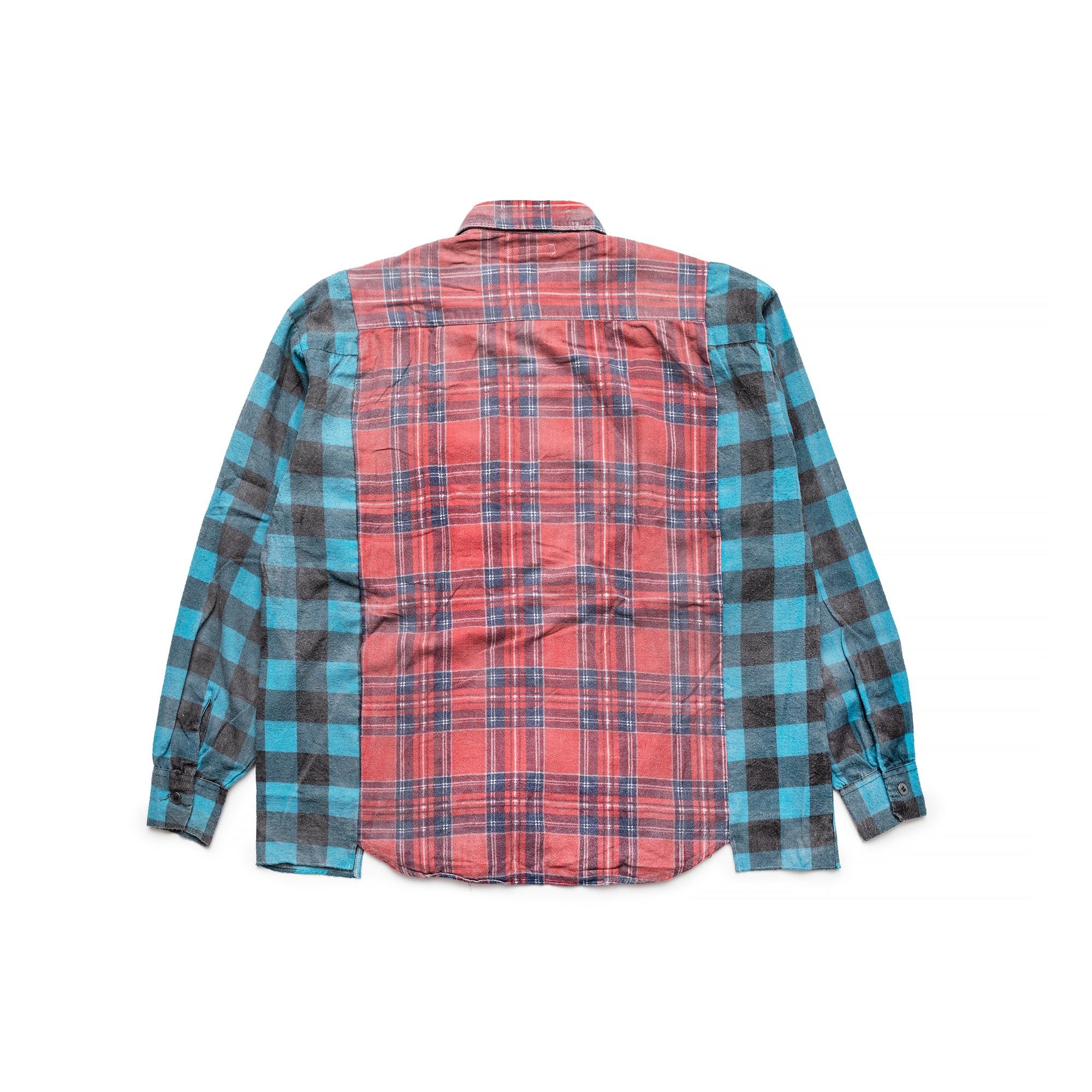 Needles Mens 7 Cuts Ribbon Wide Flannel Shirt