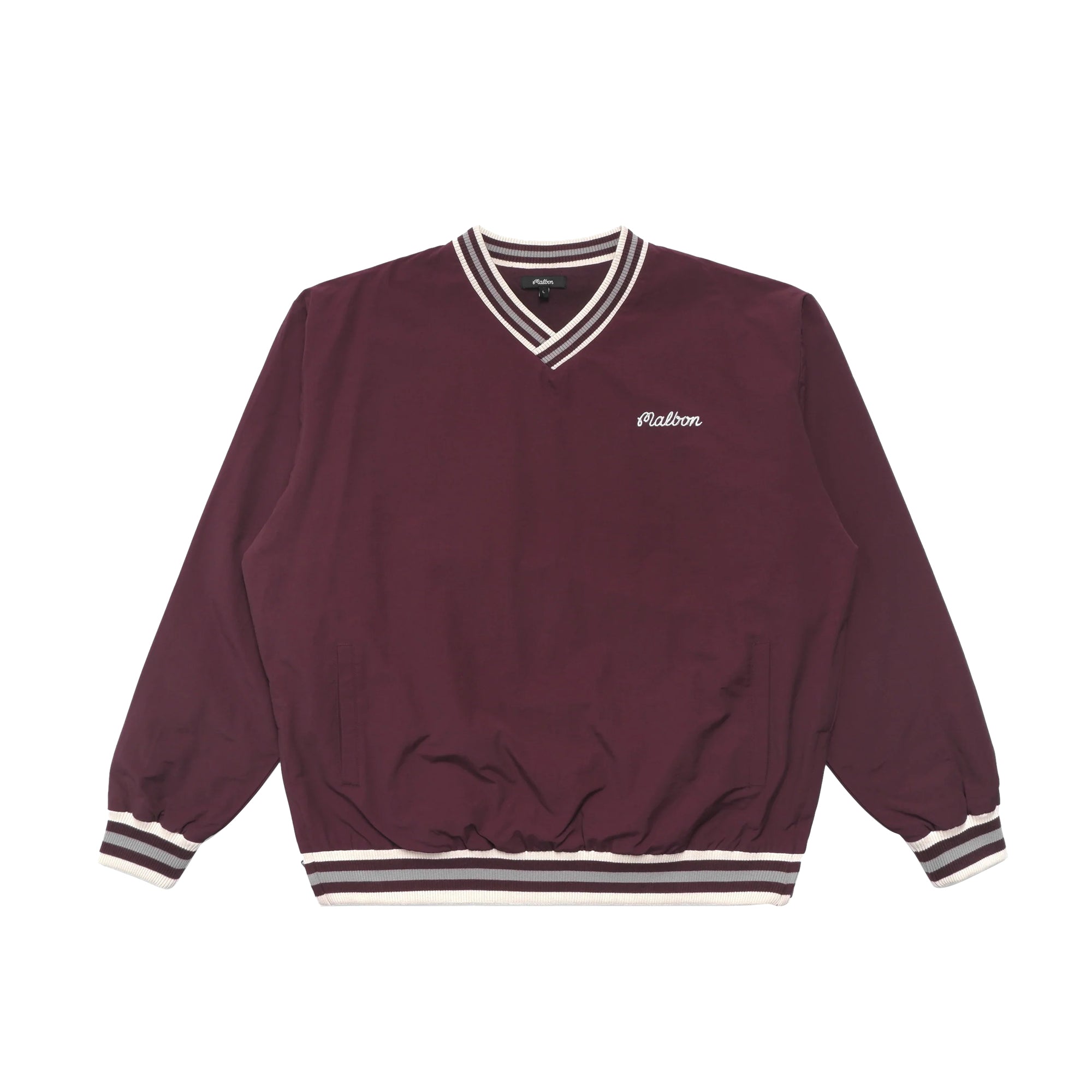 Malbon Golf Mens Varsity Nylon Pullover