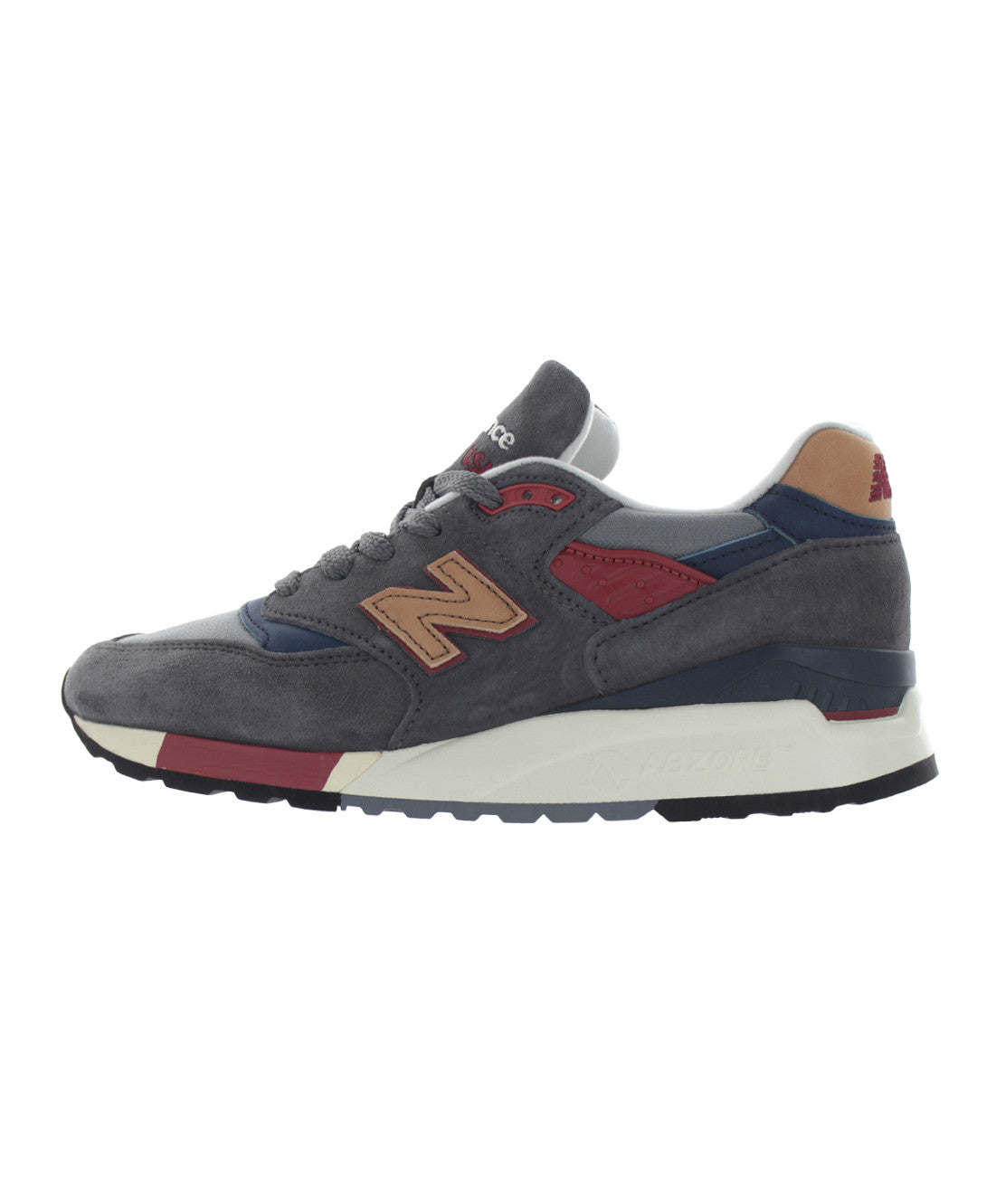 New Balance M998DBR "Mid-Century Modern" Made in USA - Grey/Red