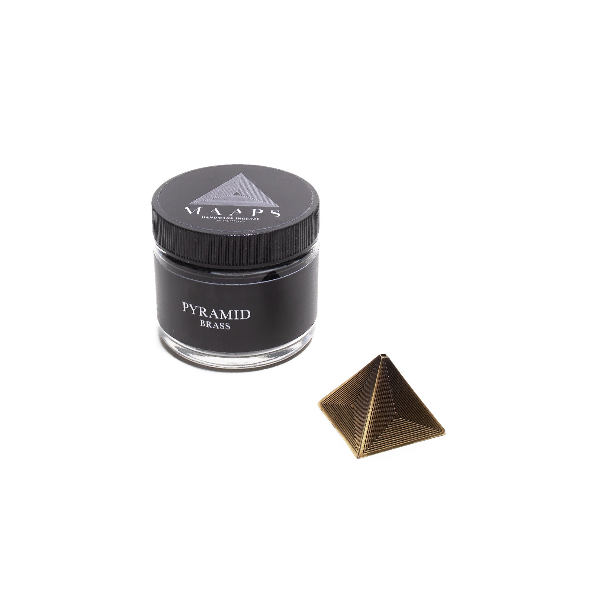 MAAPS Pyramid Incense Holder in Brass