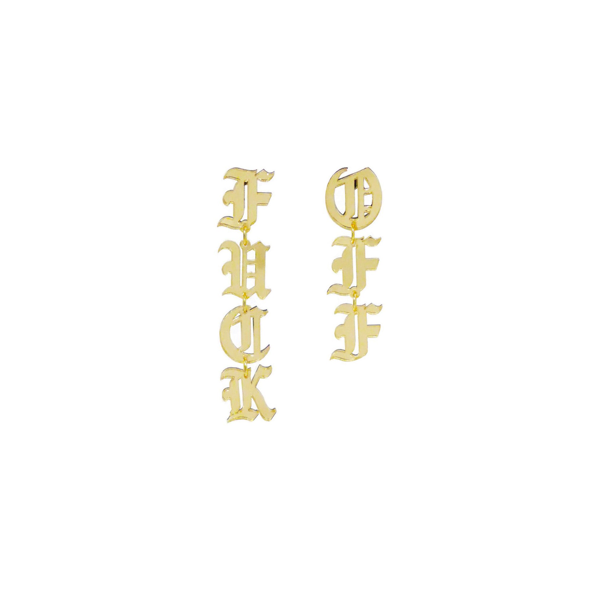 Melody Ehsani F*ck Off Earrings [ME-FU-GD]