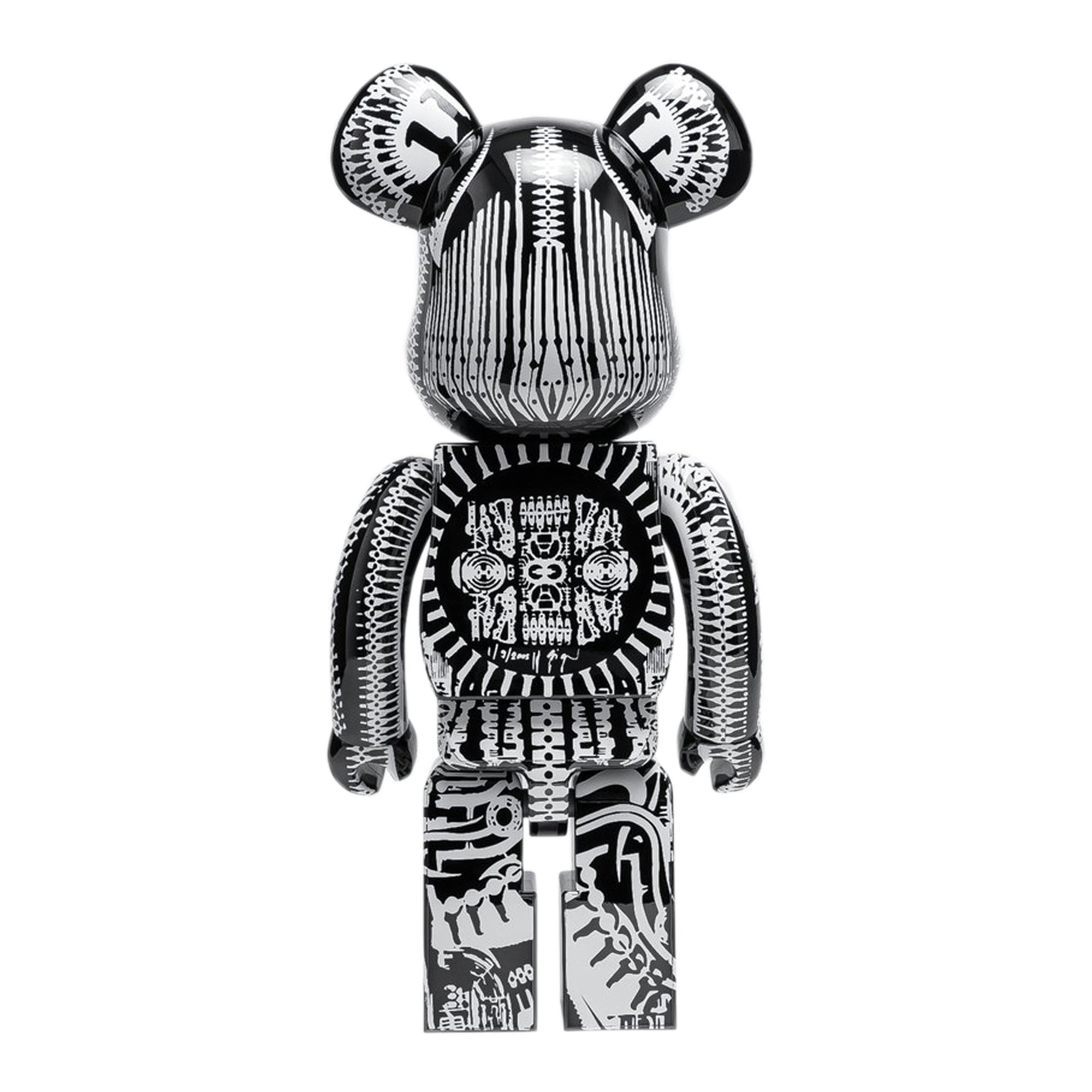 Medicom H.R. Giger 1000% Bearbrick 'Black Chrome'