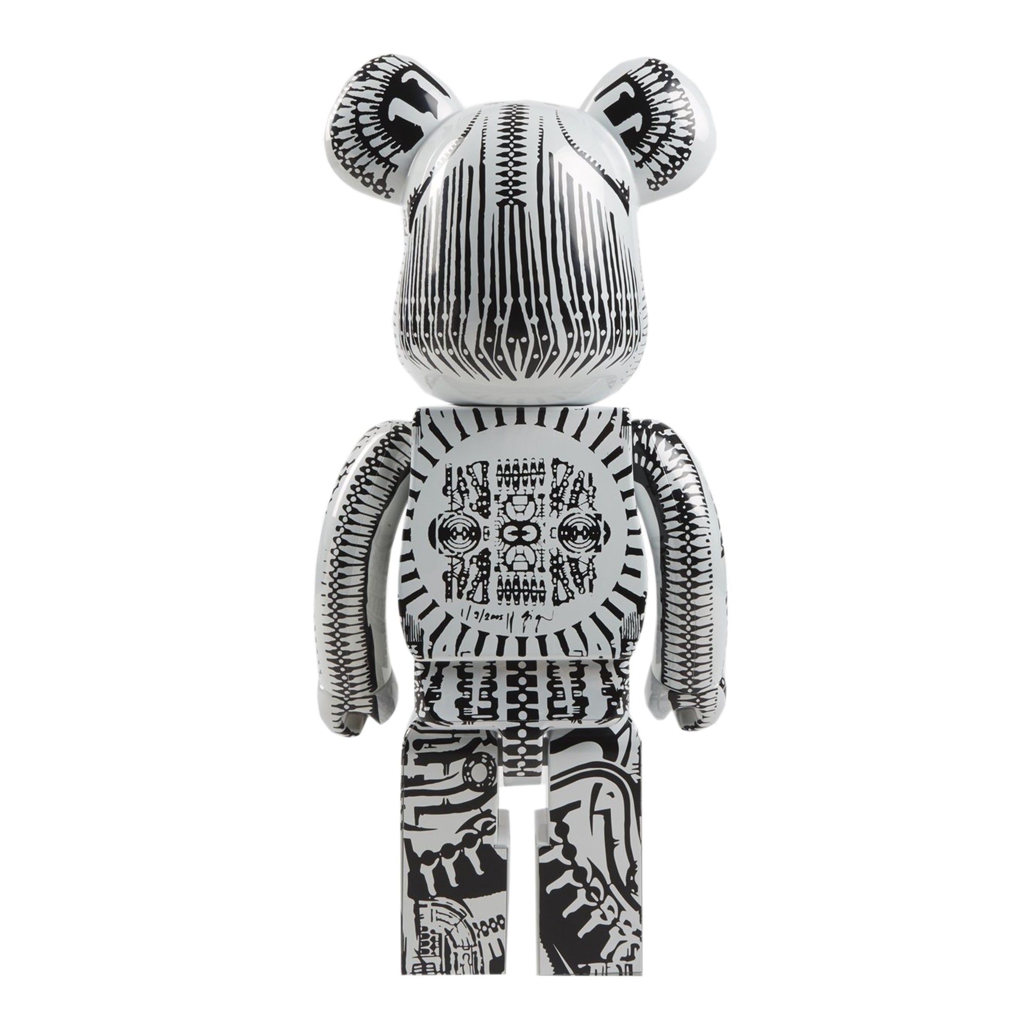 Medicom H.R. Giger 1000% Bearbrick 'White Chrome'