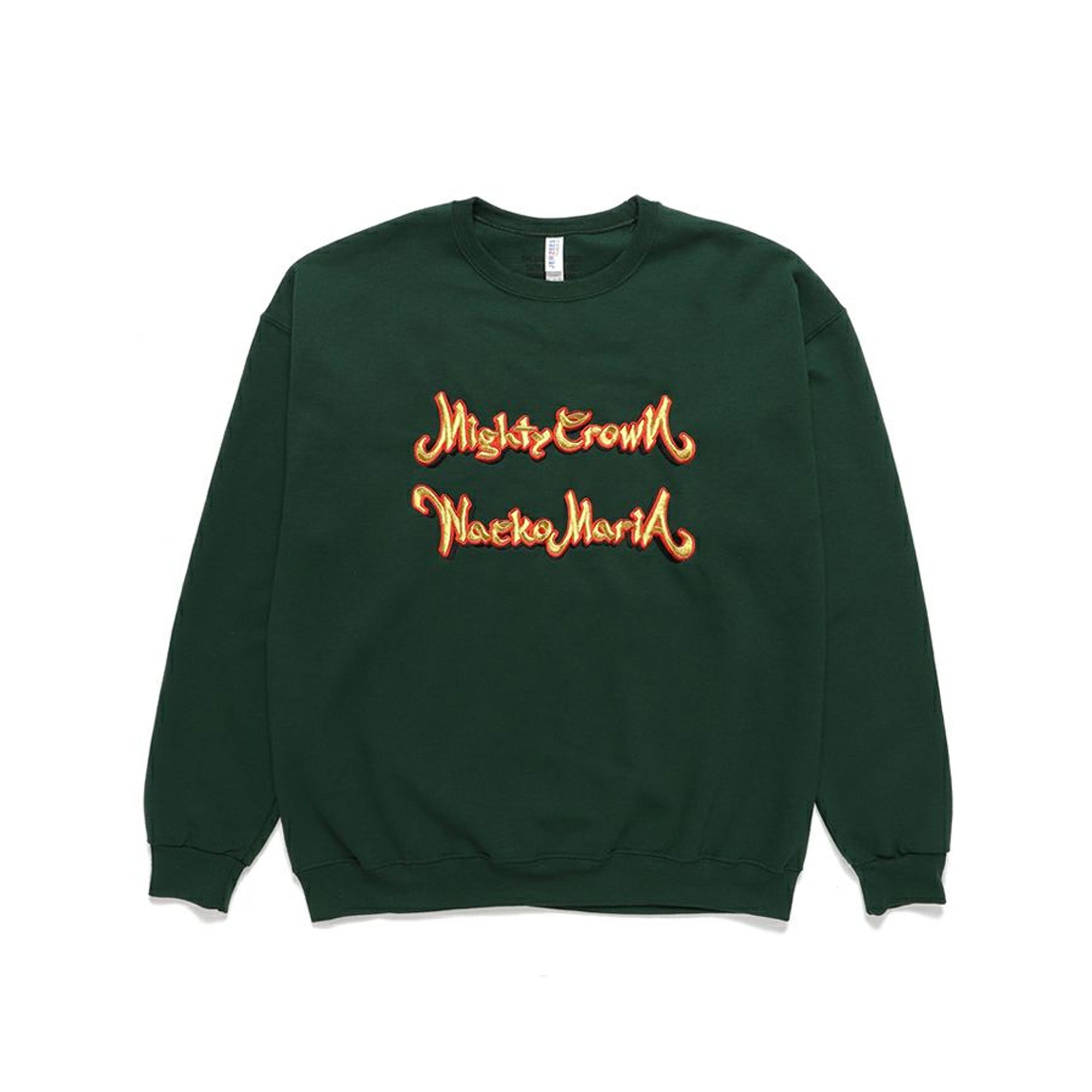 Wacko Maria Mens Mighty Crown Crew Neck Sweatshirt
