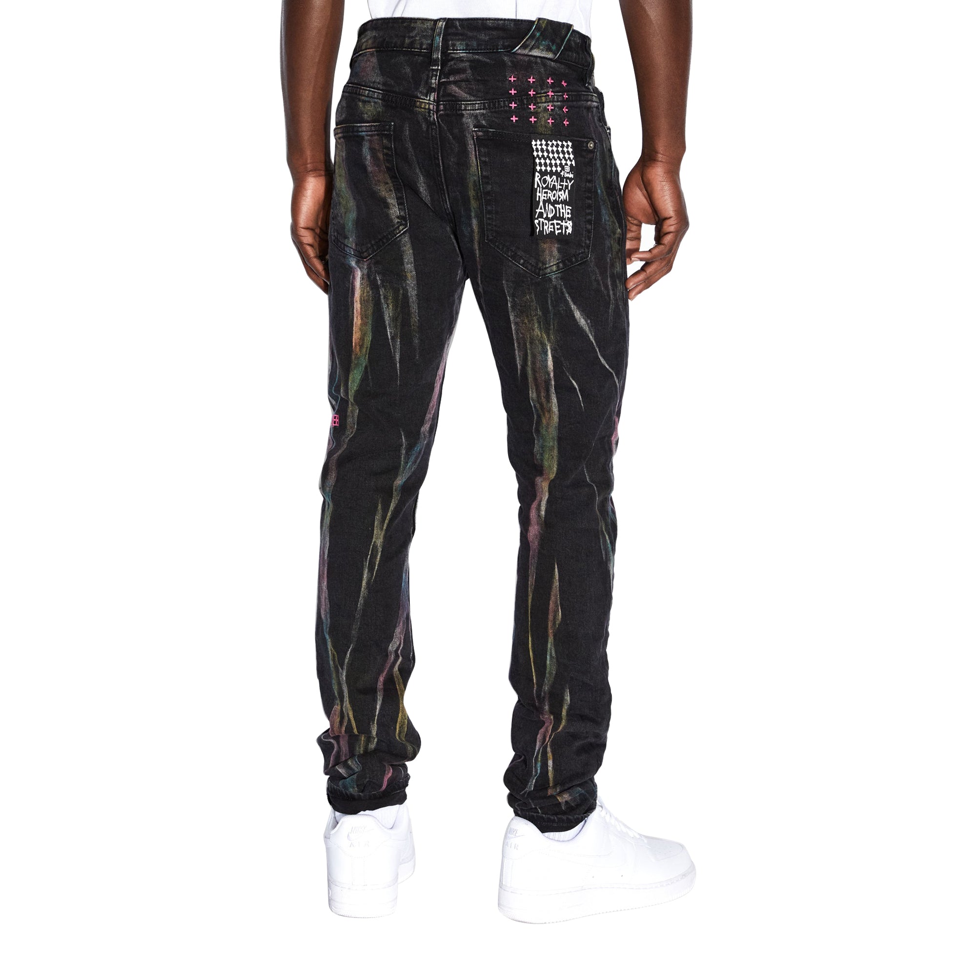 Ksubi Mens Chitch Pink Refrakt Jeans
