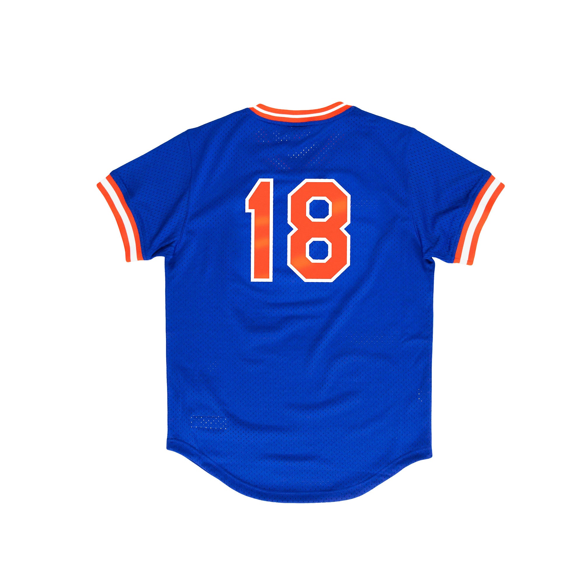 Mitchell & Ness Men's Darryl Strawberry Authentic Mesh BP Jersey- Orange