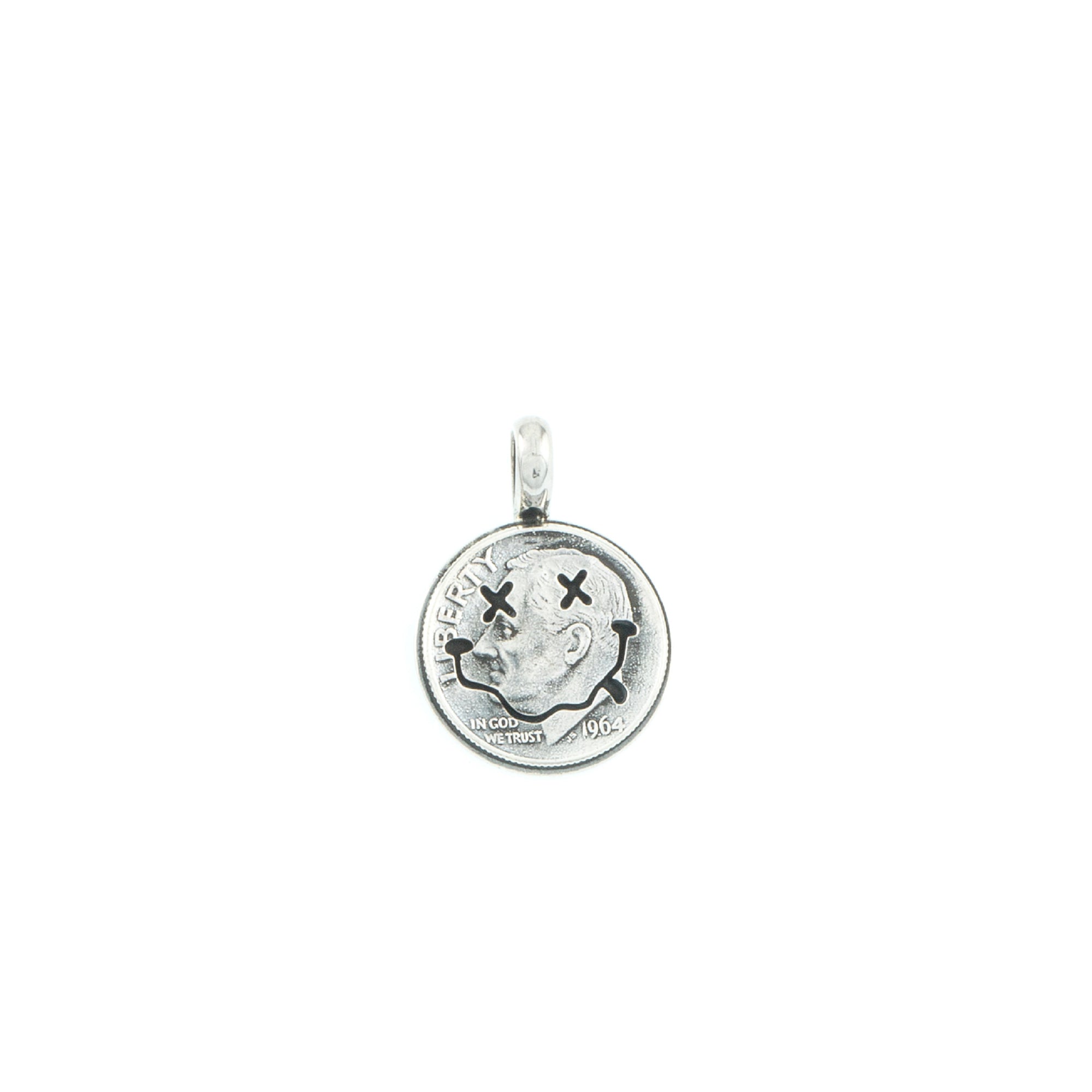 North Works Drunk Smile Coin Pendant