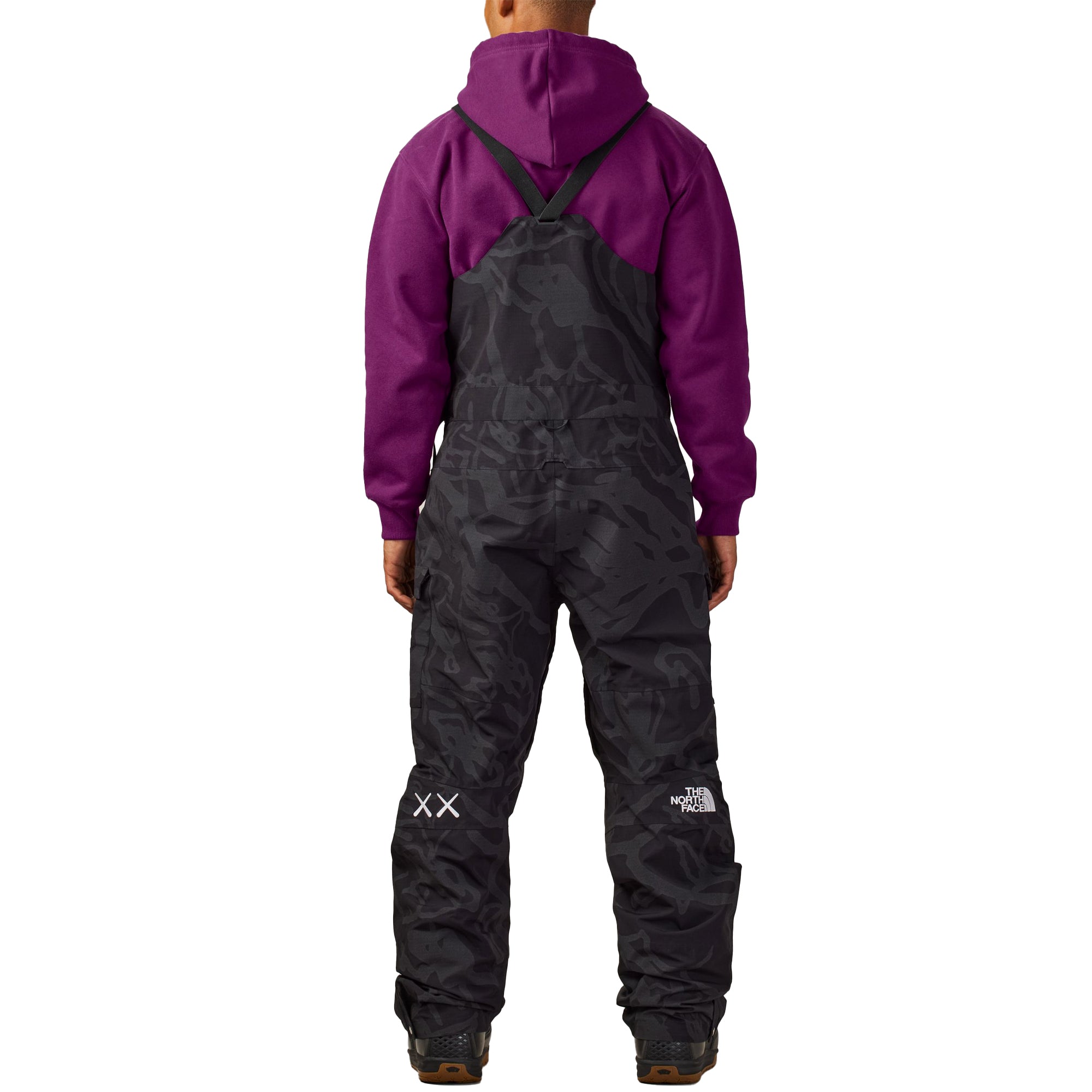 The North Face XX Kaws Freeride Bib 'Black Dragline Print'